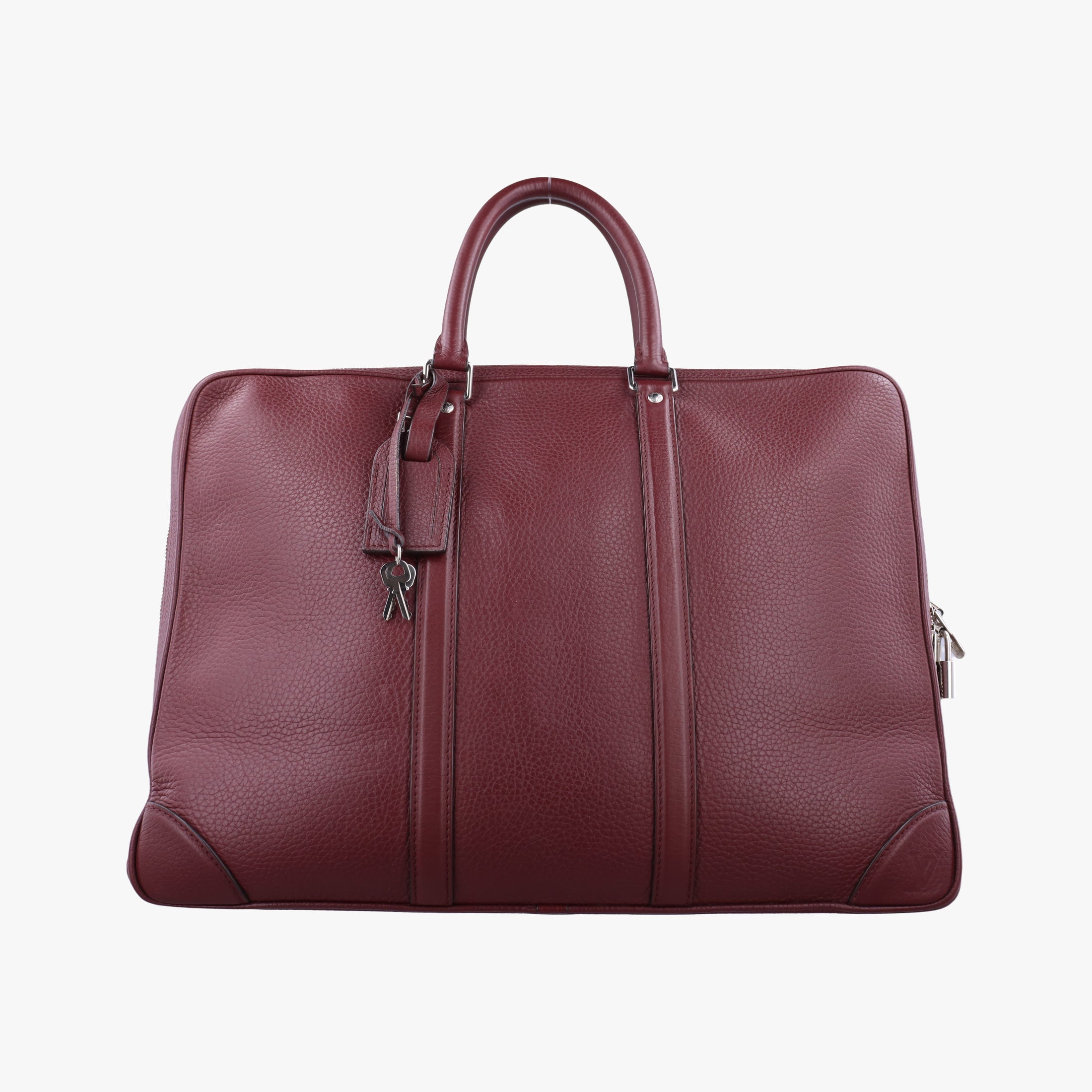 Pre-owned Louis Vuitton PDV Port Document Voyage Bordeaux Taurillon leather M56001 handbag | stylenewstar