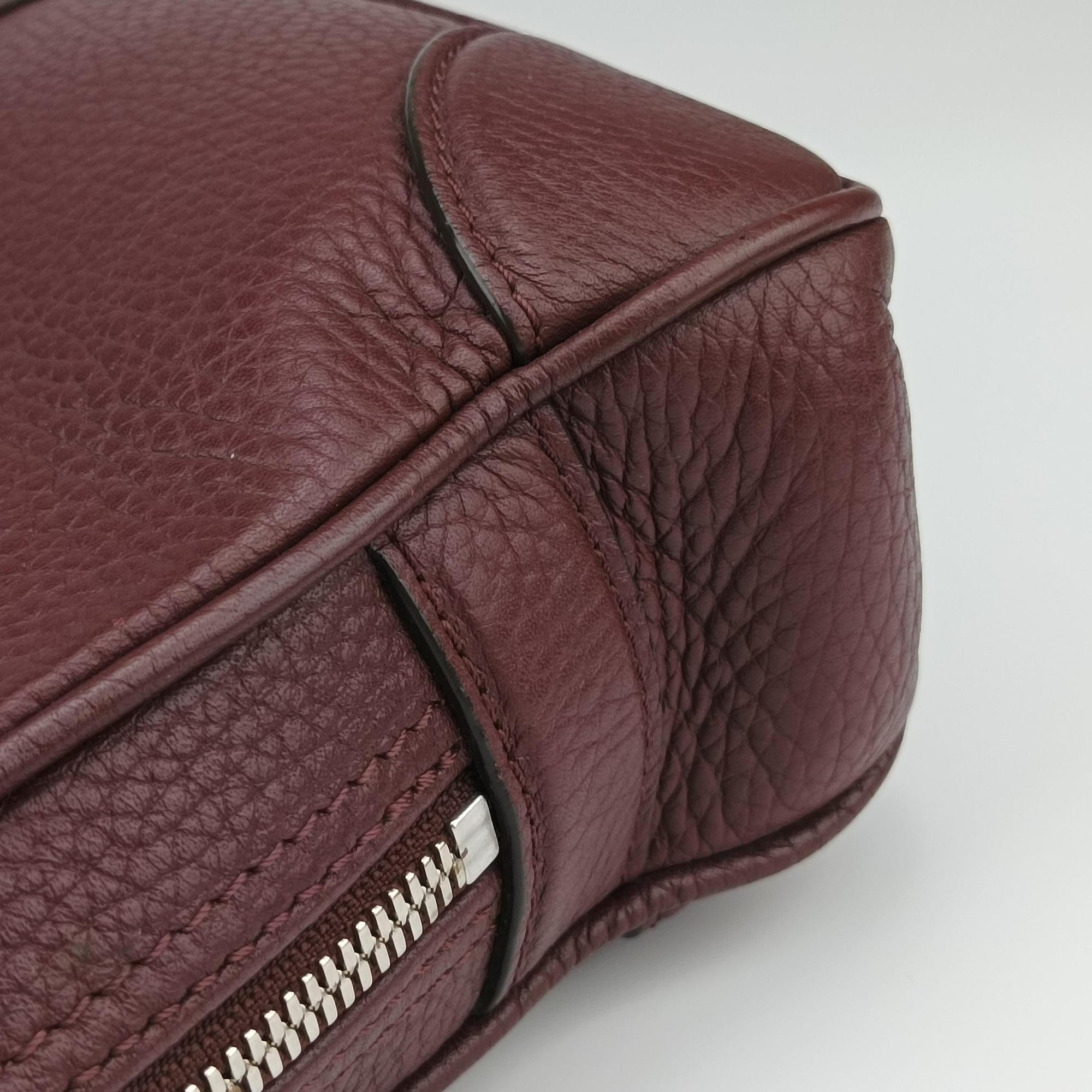 Pre-owned Louis Vuitton PDV Port Document Voyage Bordeaux Taurillon leather M56001 handbag | stylenewstar
