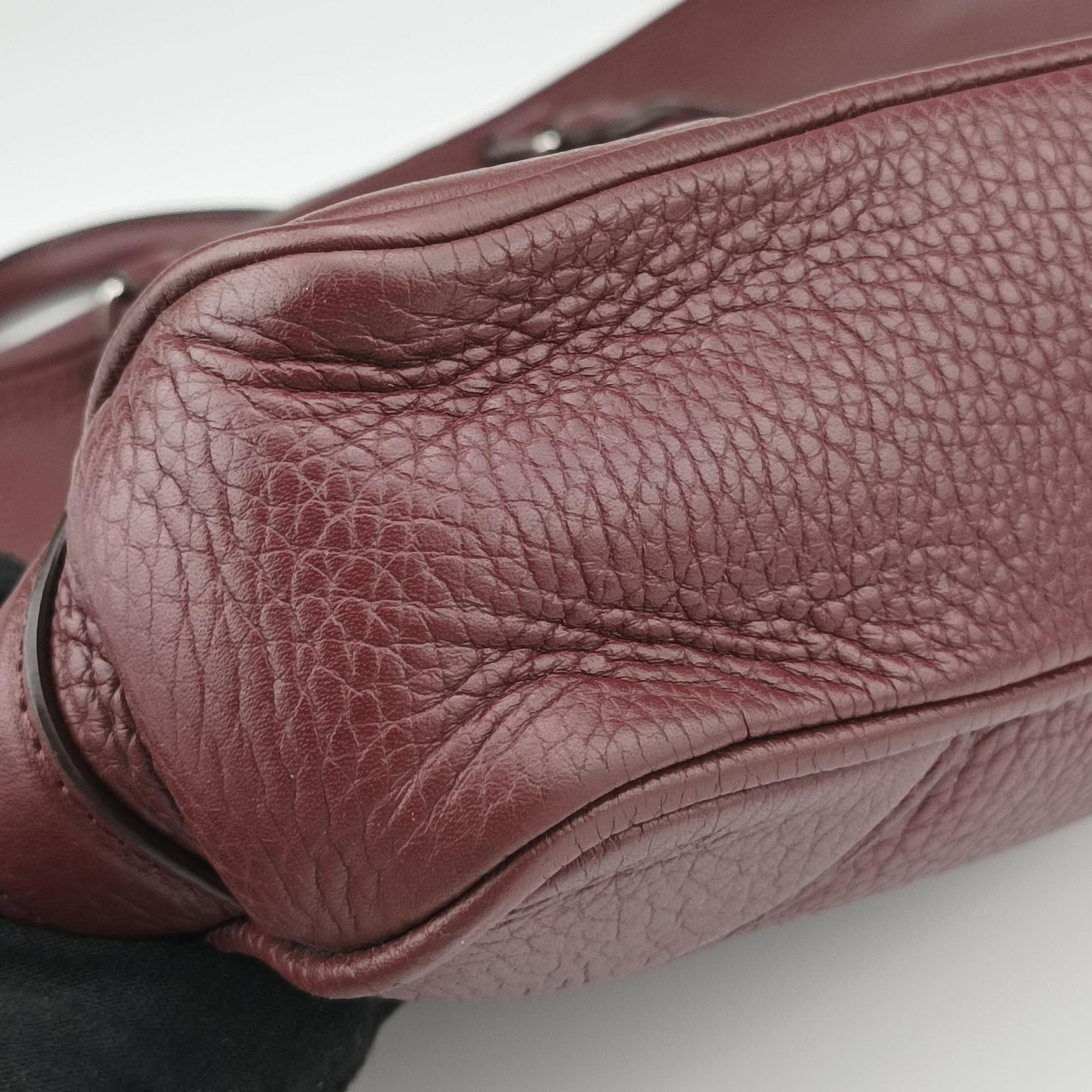Pre-owned Louis Vuitton PDV Port Document Voyage Bordeaux Taurillon leather M56001 handbag | stylenewstar