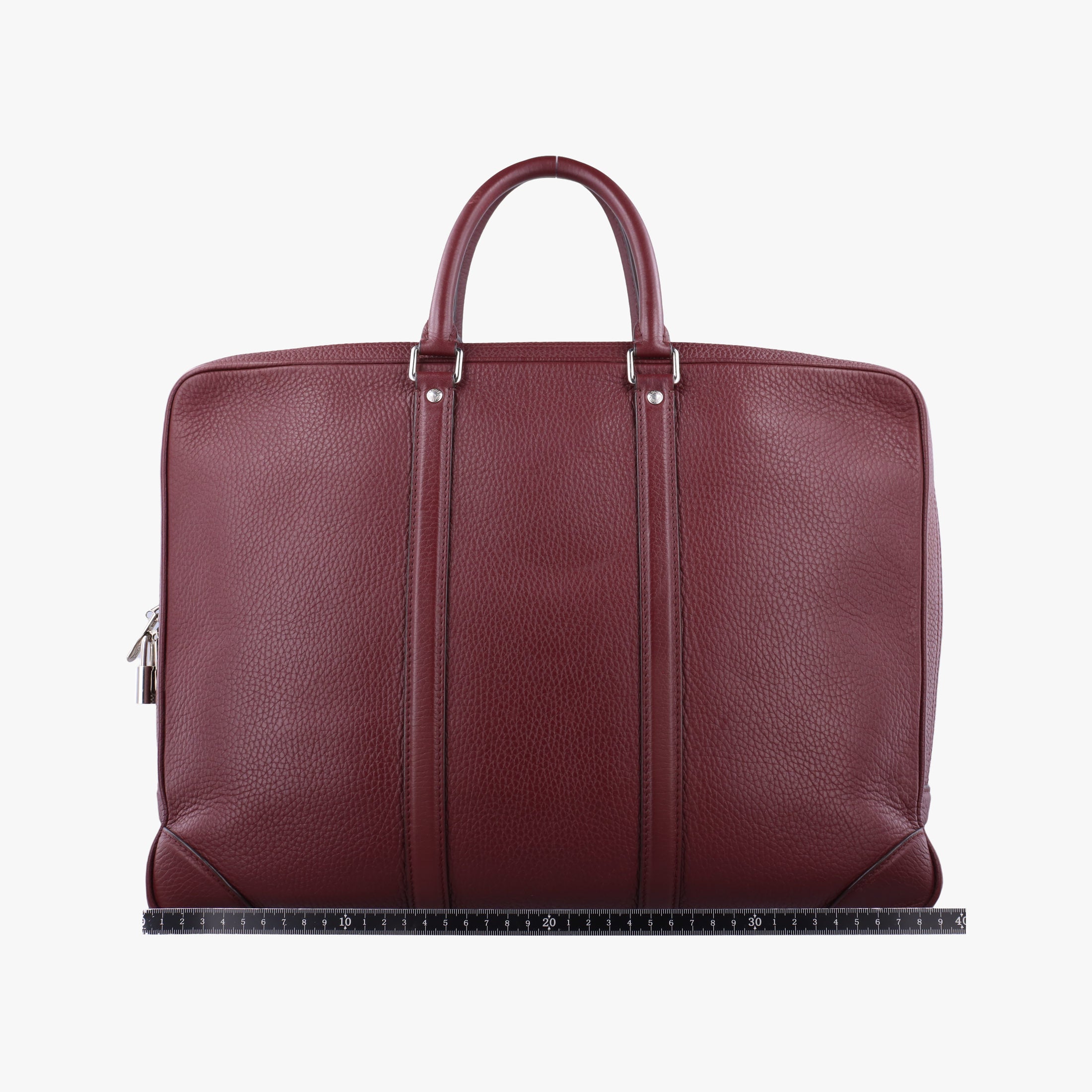 Pre-owned Louis Vuitton PDV Port Document Voyage Bordeaux Taurillon leather M56001 handbag | stylenewstar