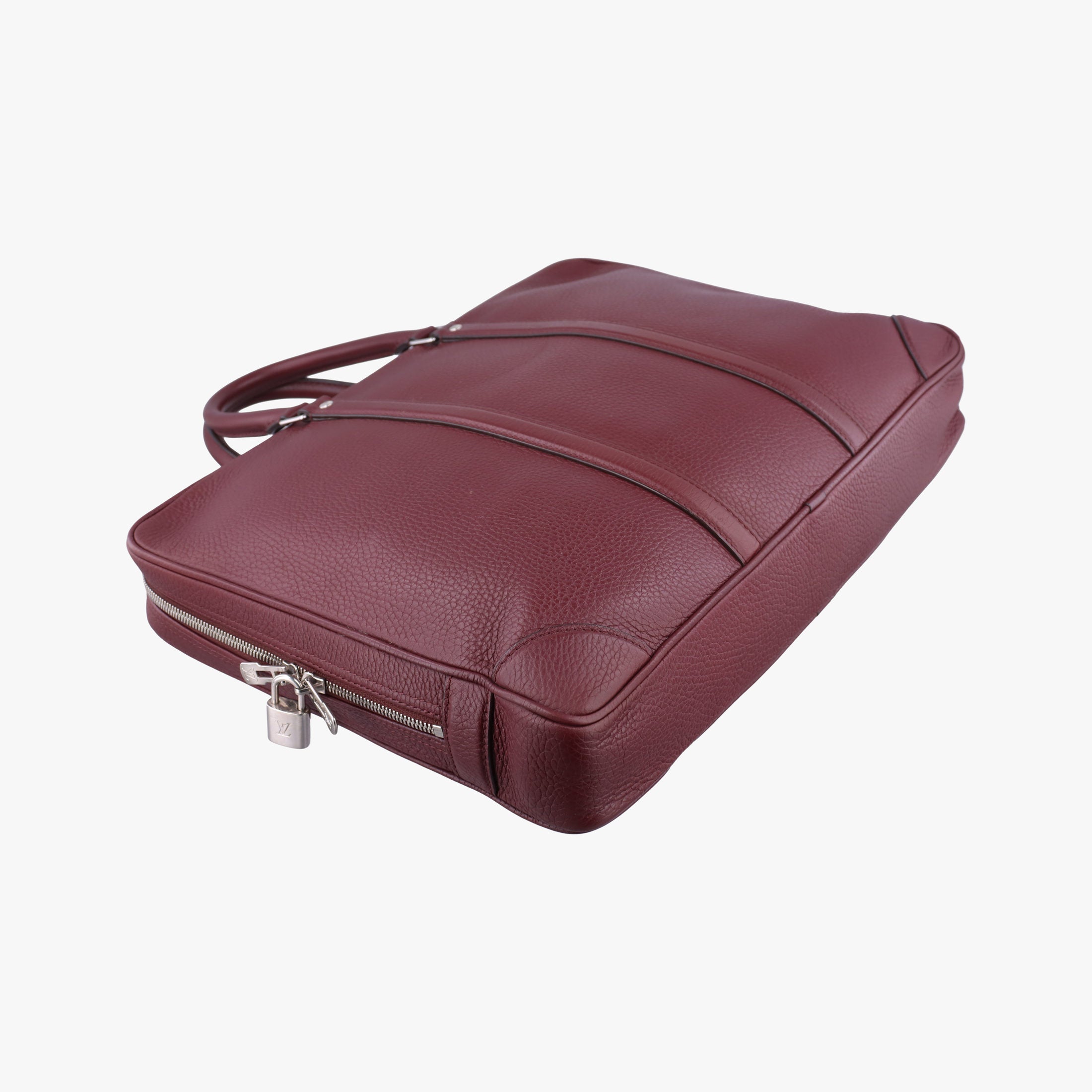 Pre-owned Louis Vuitton PDV Port Document Voyage Bordeaux Taurillon leather M56001 handbag | stylenewstar