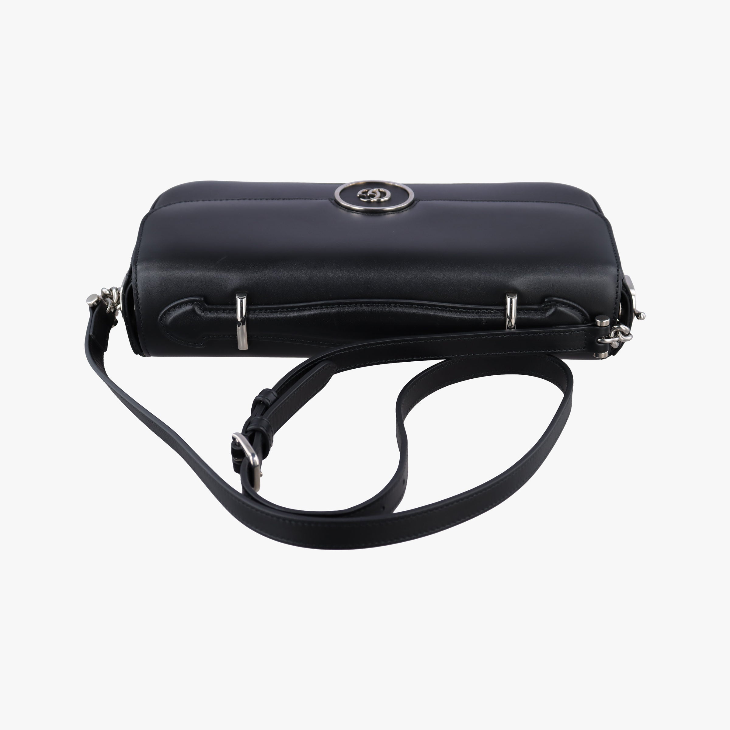 Secondhand Gucci PETITE GG Black Leather 739721 shoulderbag | stylenewstar