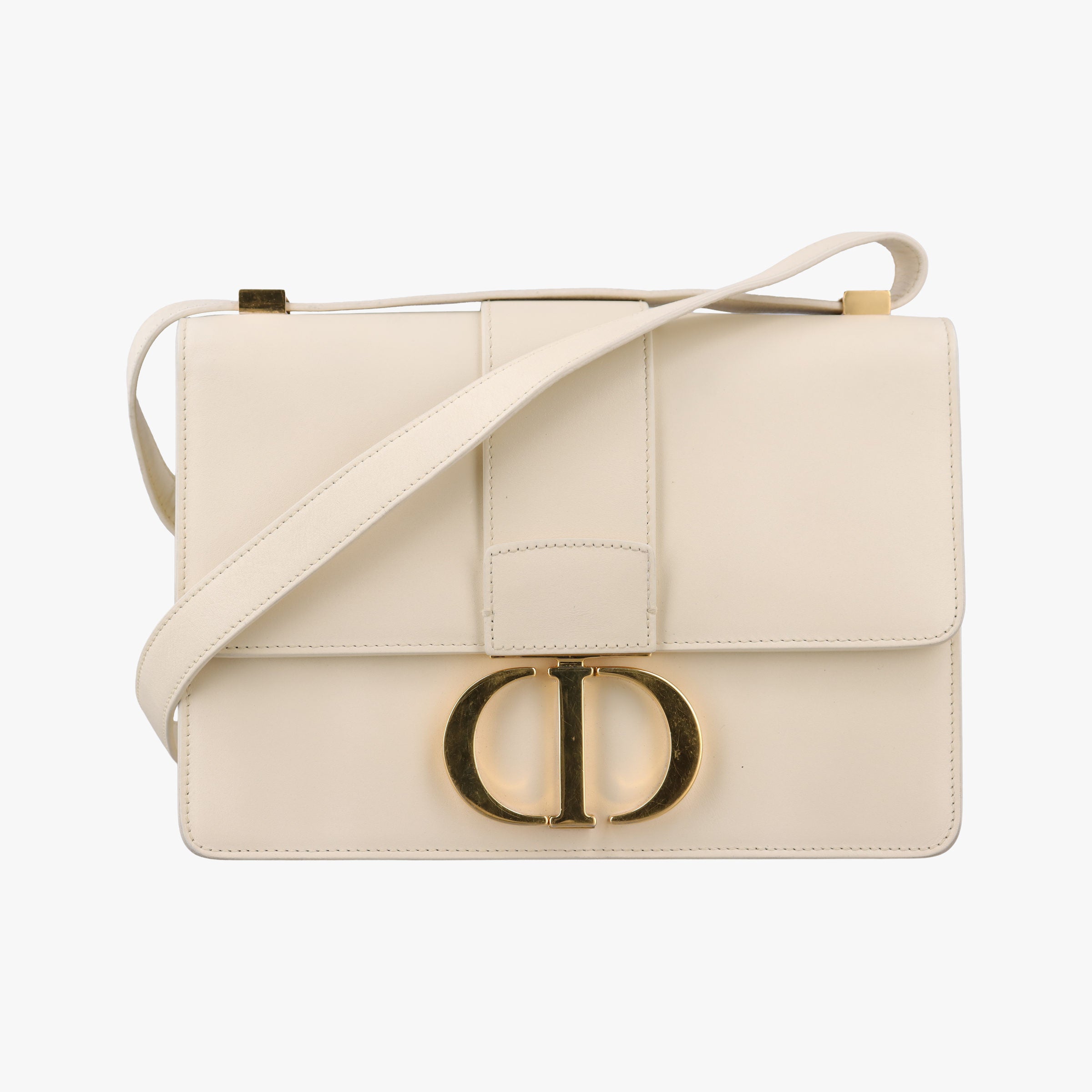 Vintage Christian Dior 30 Montaigne White leather  shoulderbag | stylenewstar
