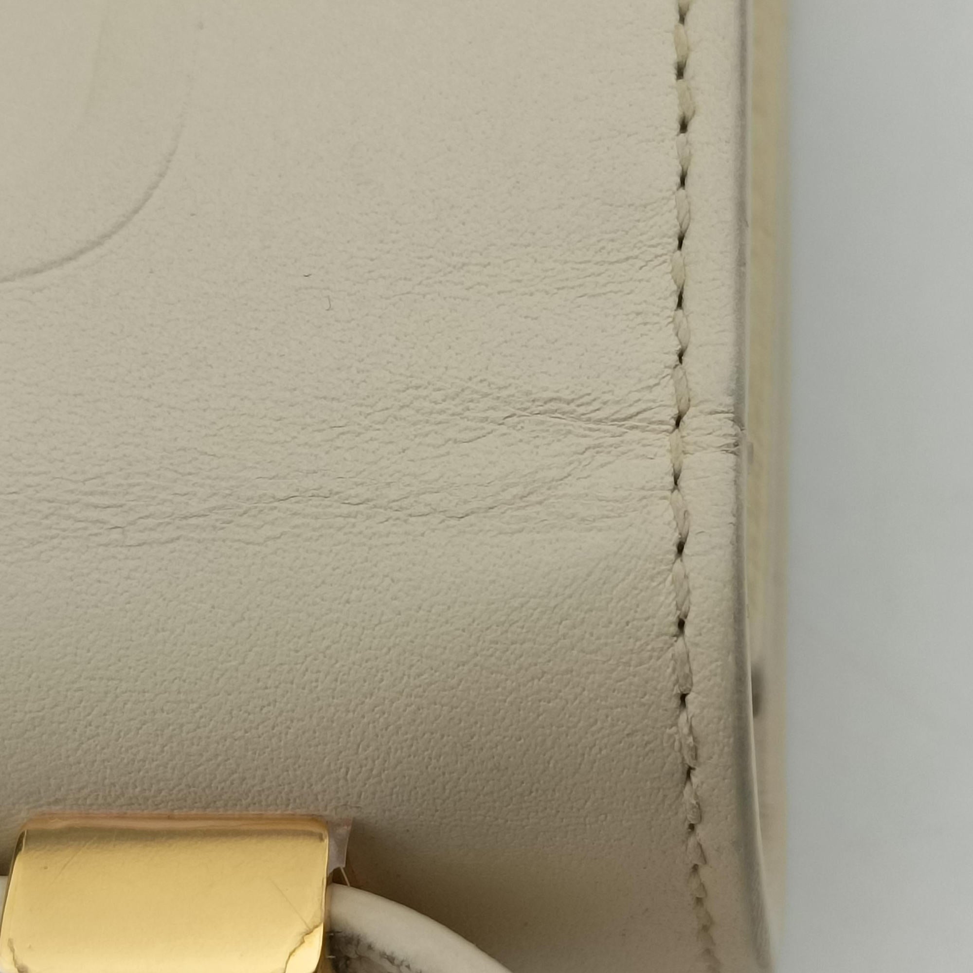 Vintage Christian Dior 30 Montaigne White leather  shoulderbag | stylenewstar