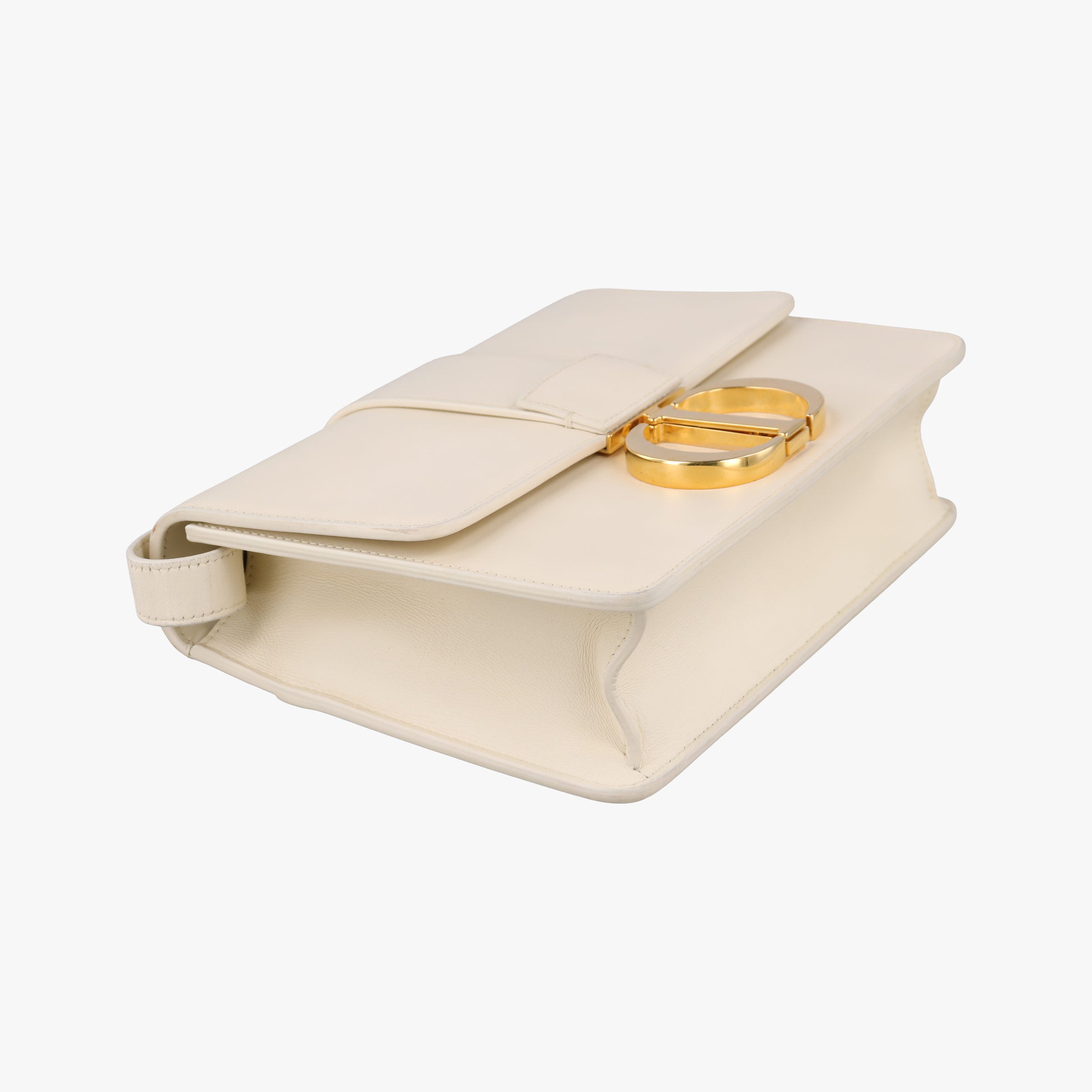Vintage Christian Dior 30 Montaigne White leather  shoulderbag | stylenewstar