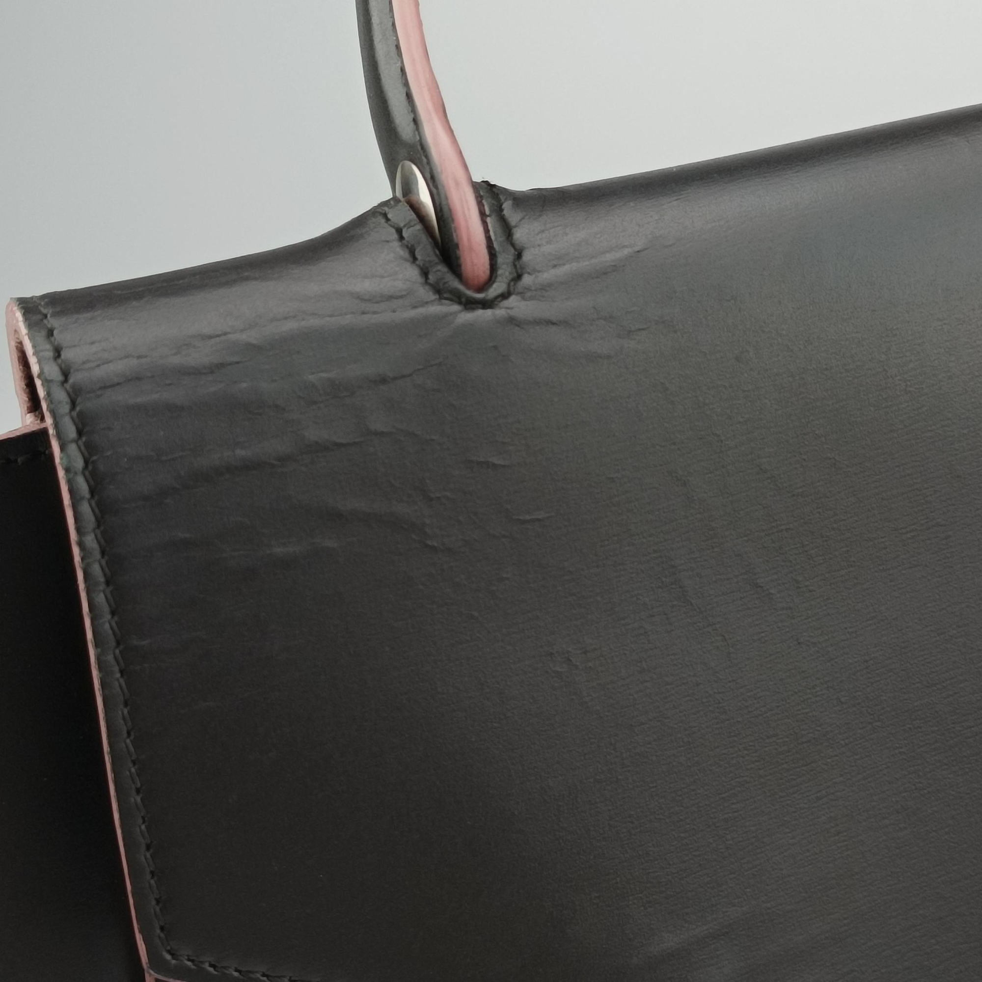 Secondhand Celine Belt bag mini Black×pink leather  shoulderbag | stylenewstar