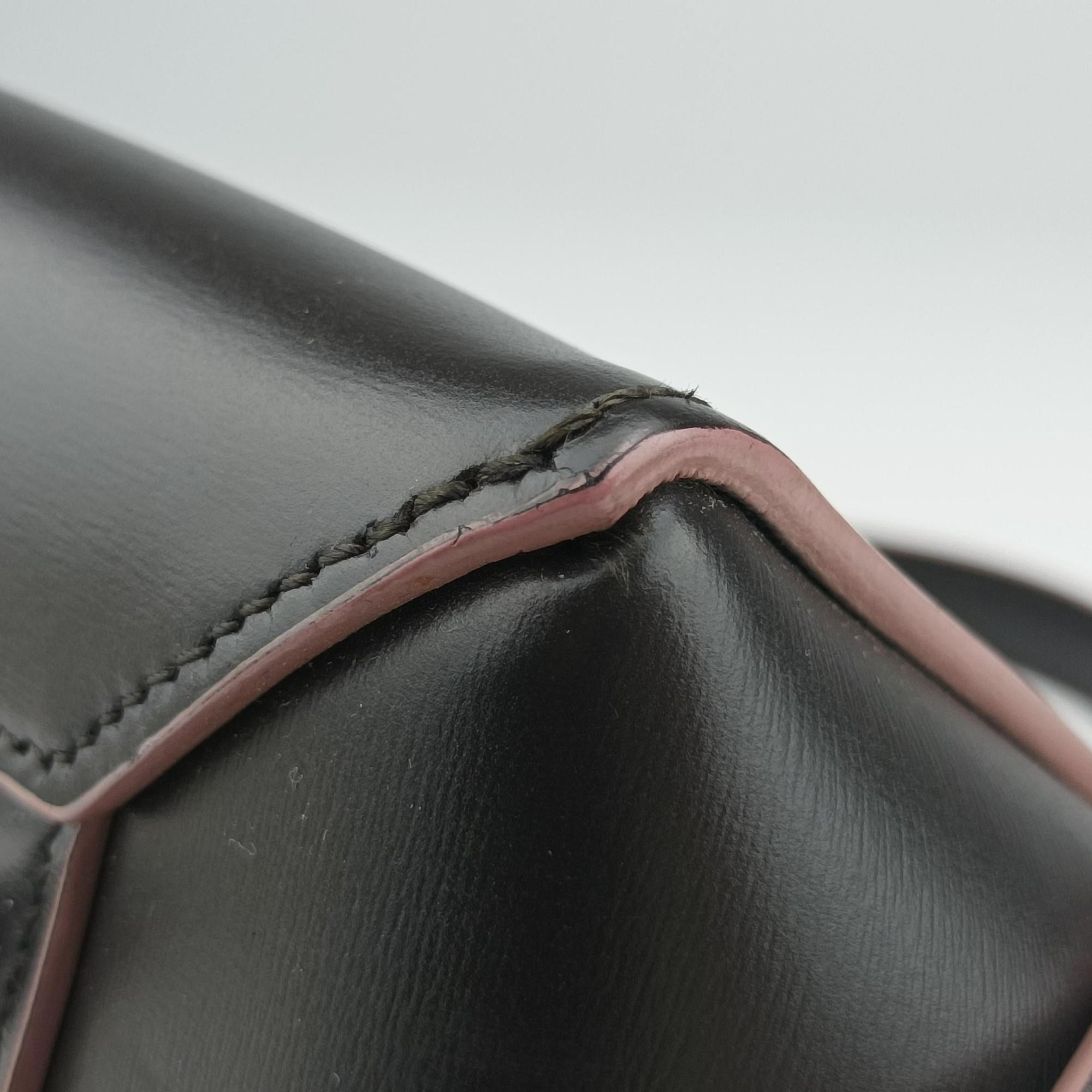 Secondhand Celine Belt bag mini Black×pink leather  shoulderbag | stylenewstar