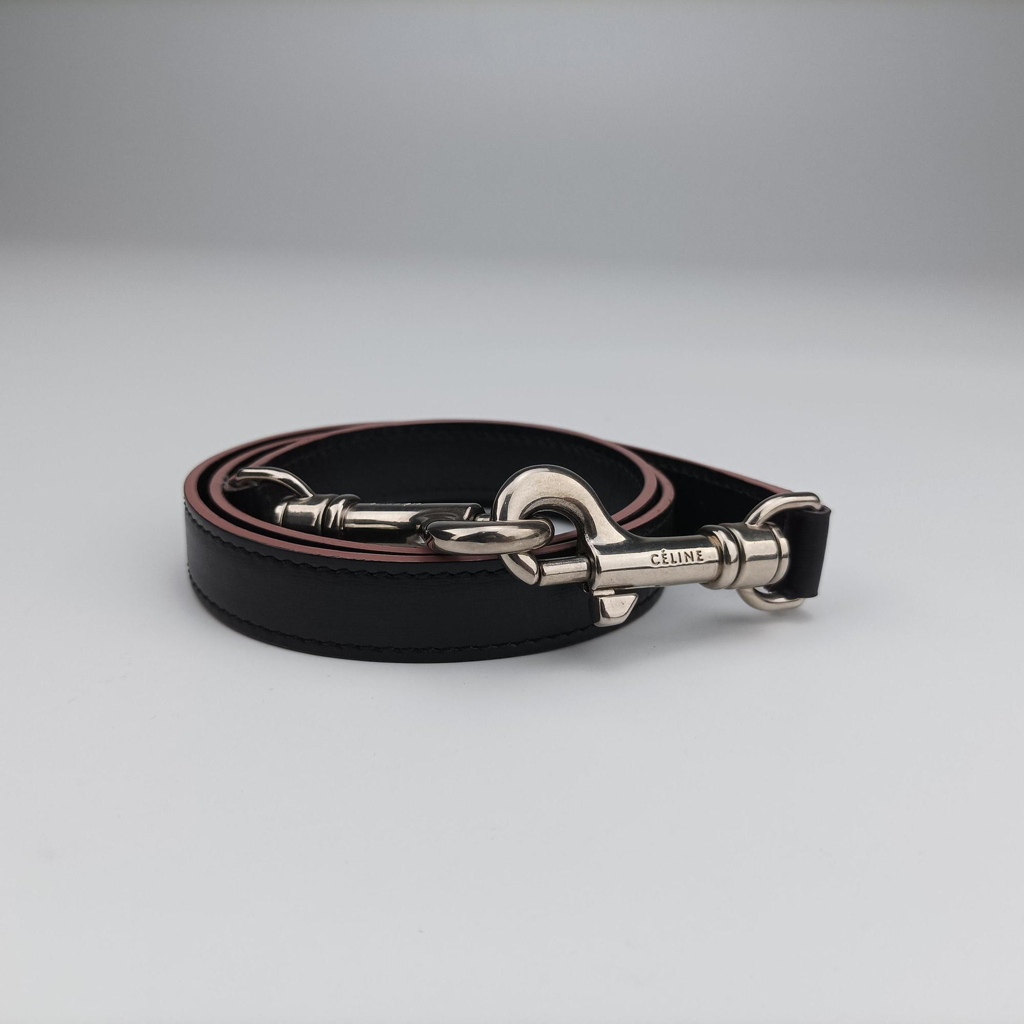 Secondhand Celine Belt bag mini Black×pink leather  shoulderbag | stylenewstar