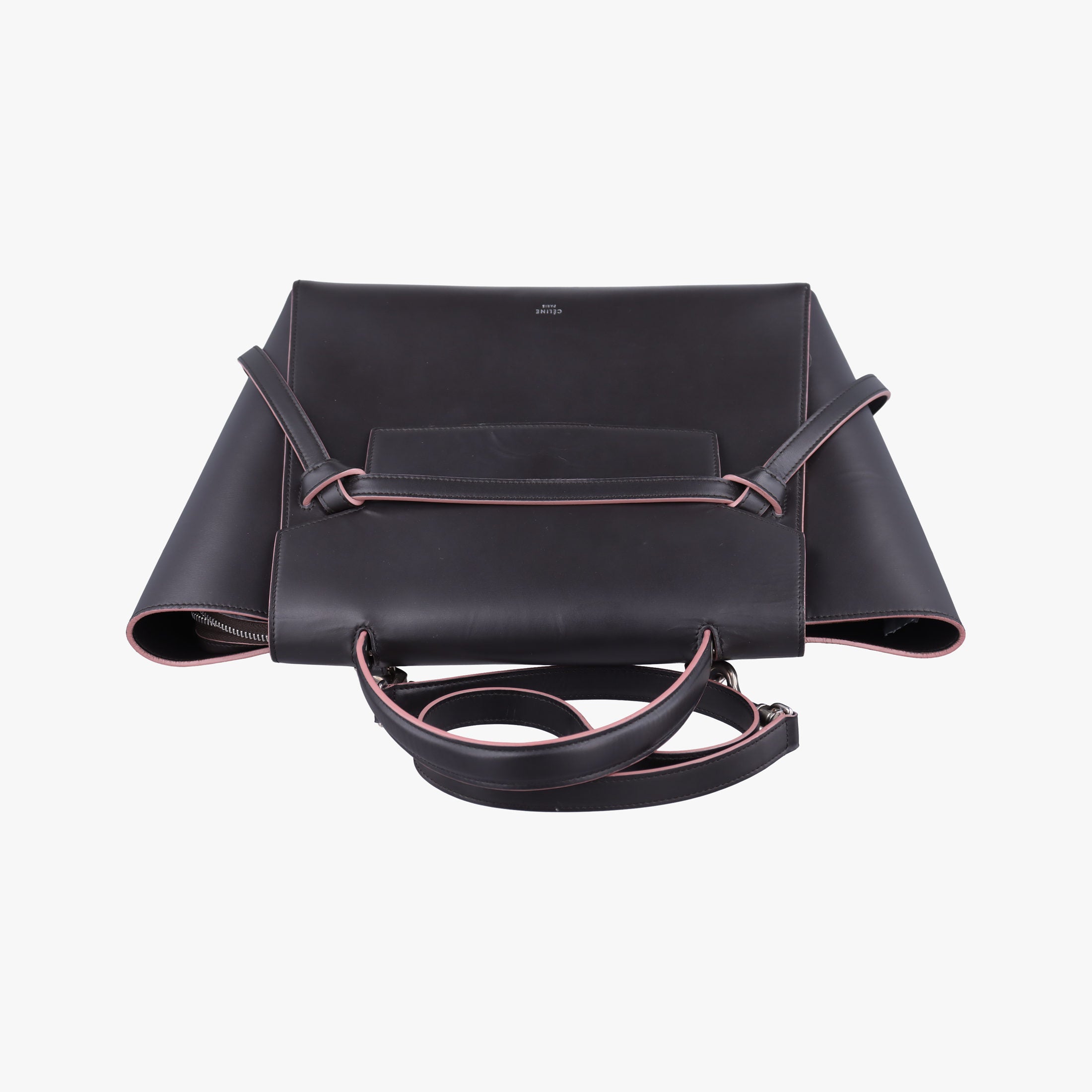 Secondhand Celine Belt bag mini Black×pink leather  shoulderbag | stylenewstar
