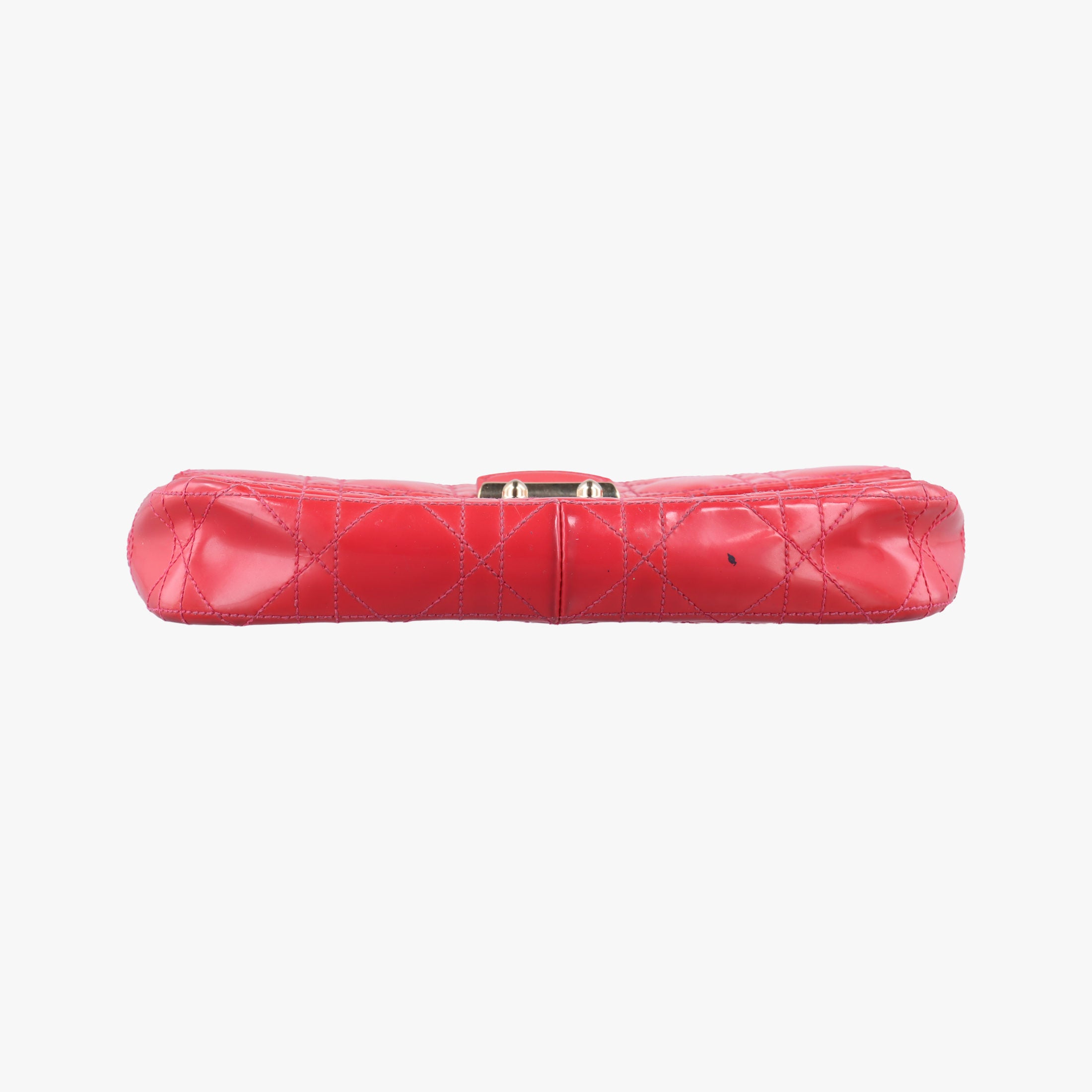 Vintage Christian Dior Miss Dior CANNAGE New Lock Red Patent  shoulderbag | stylenewstar