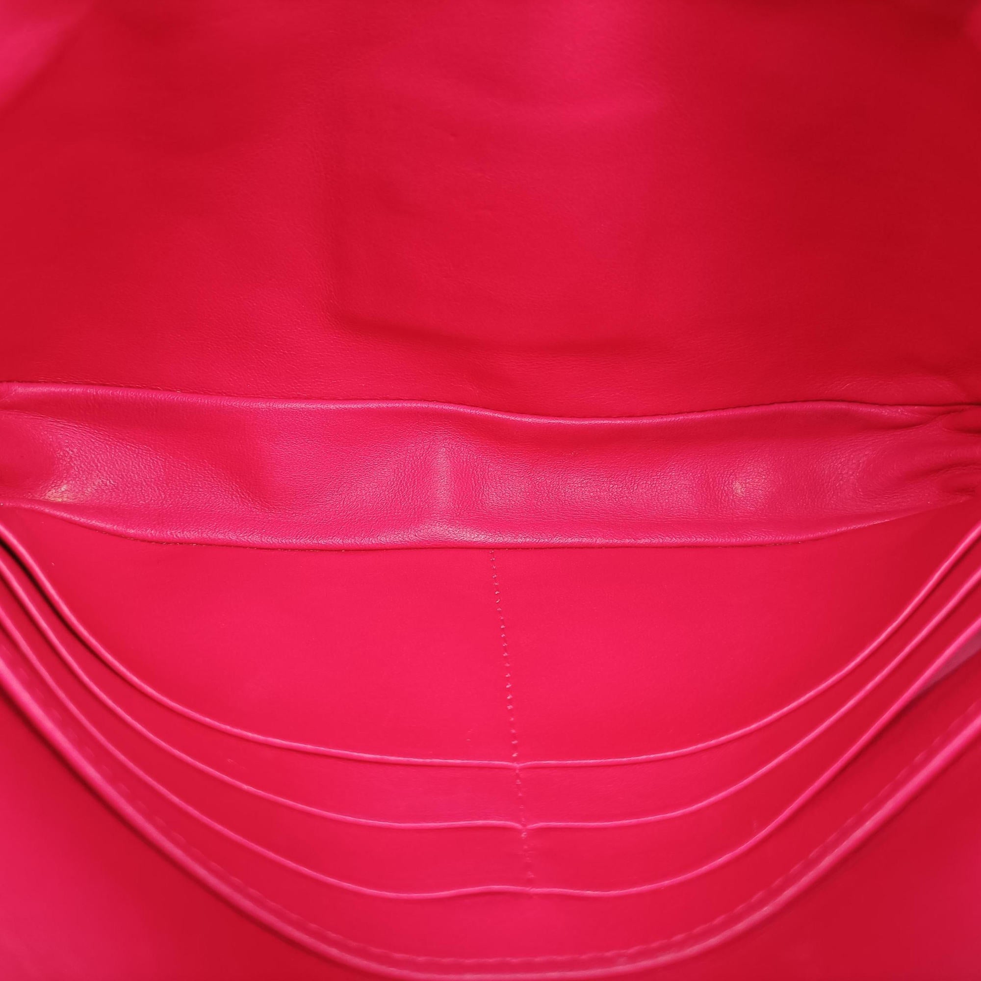 Vintage Christian Dior Miss Dior CANNAGE New Lock Red Patent  shoulderbag | stylenewstar