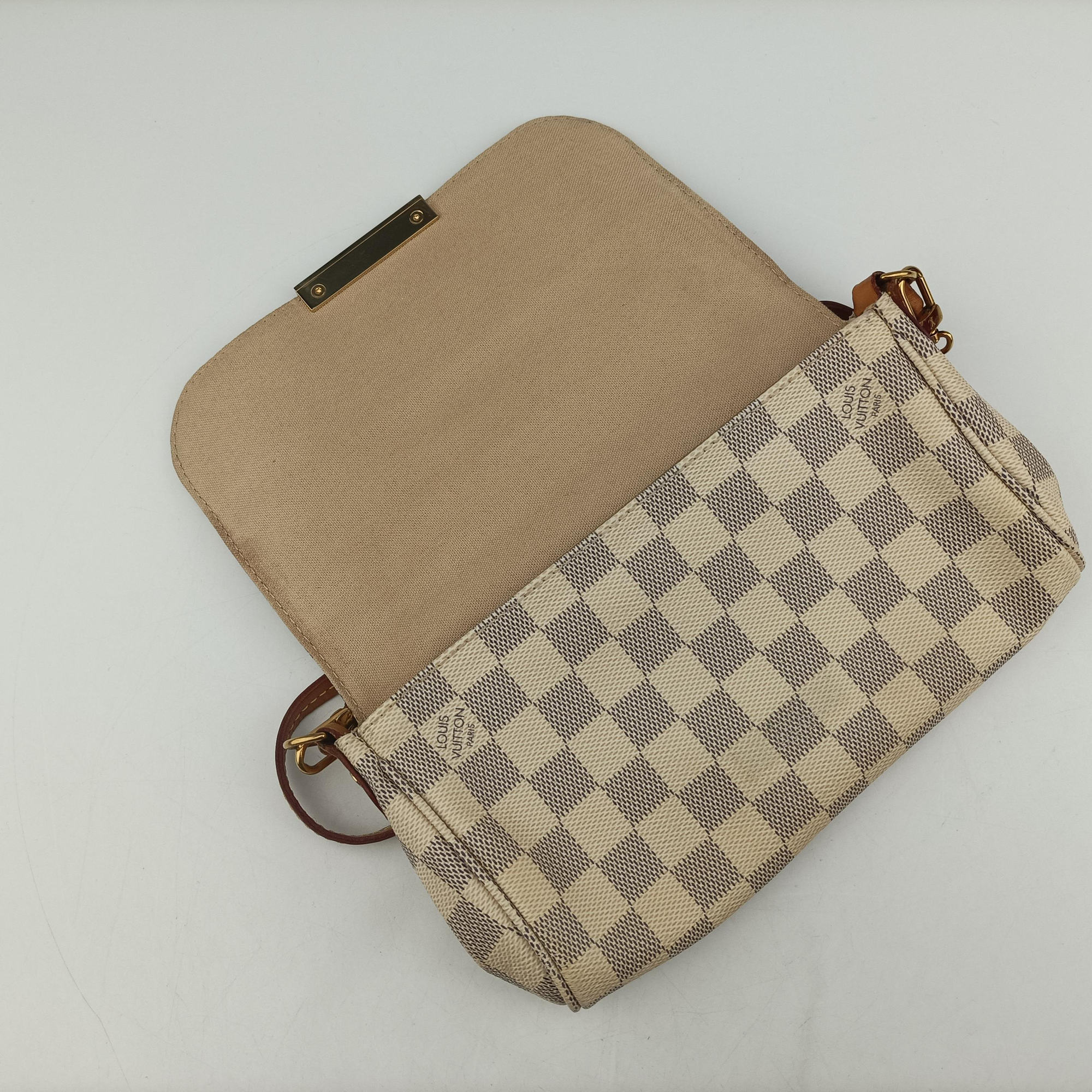 Pre-owned Louis Vuitton FAVORITE PM Azur Damier Canvas N41277 shoulderbag | stylenewstar