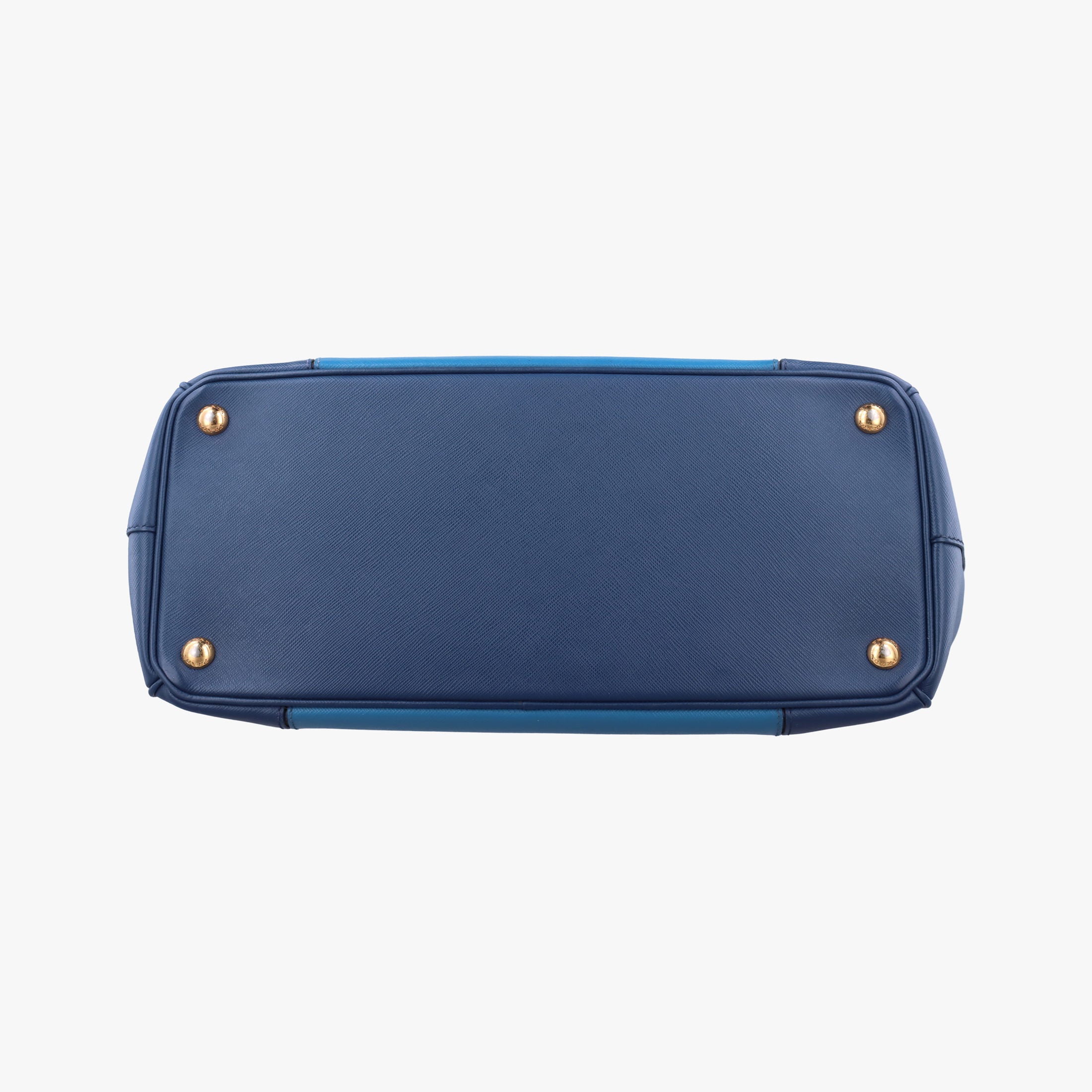 Secondhand Prada Galleria Blue×Navy SAFFIANO Leather B2274C shoulderbag | stylenewstar