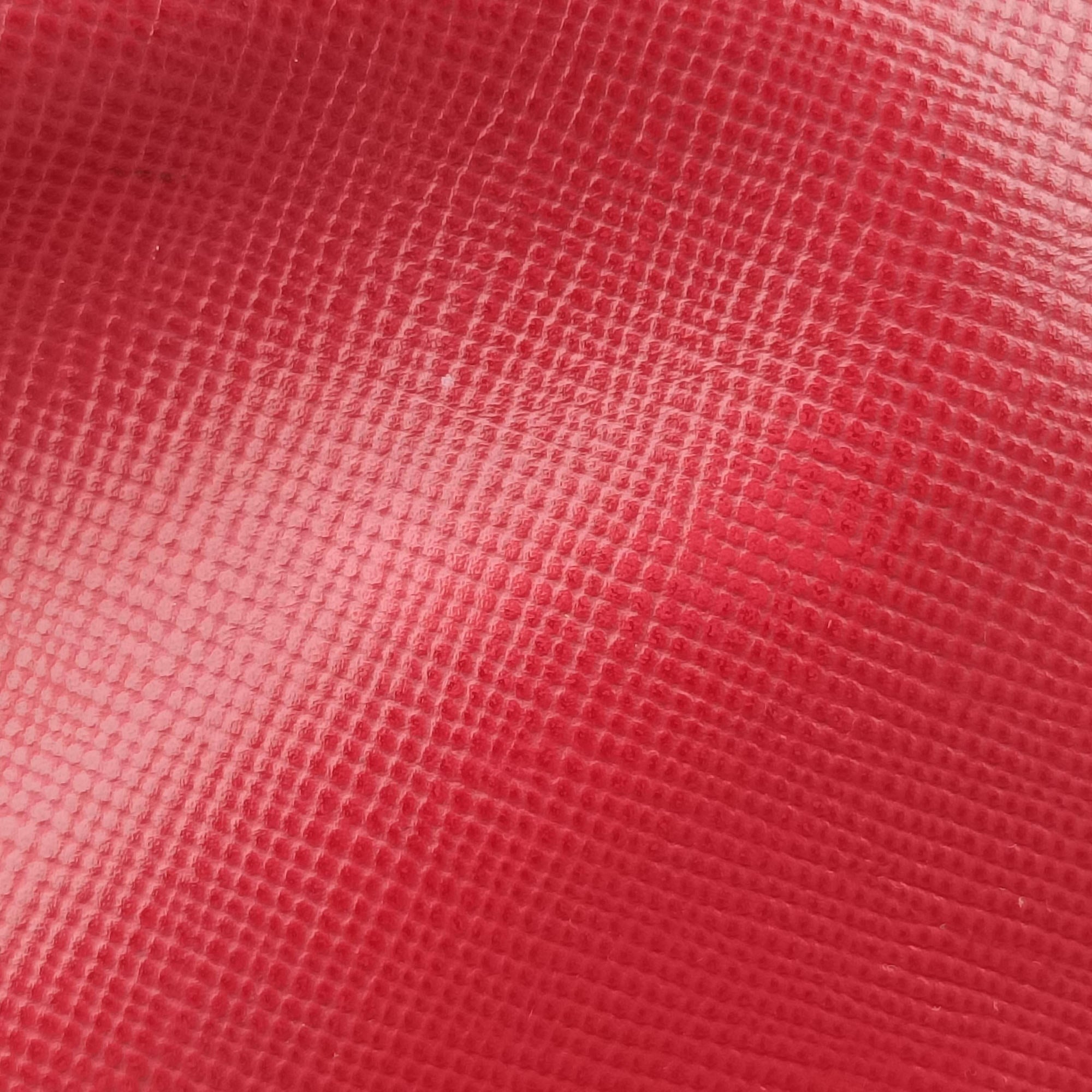 Pre-owned Prada Cuir Monochrome Red SAFFIANO　Leather 1BA155 shoulderbag | stylenewstar
