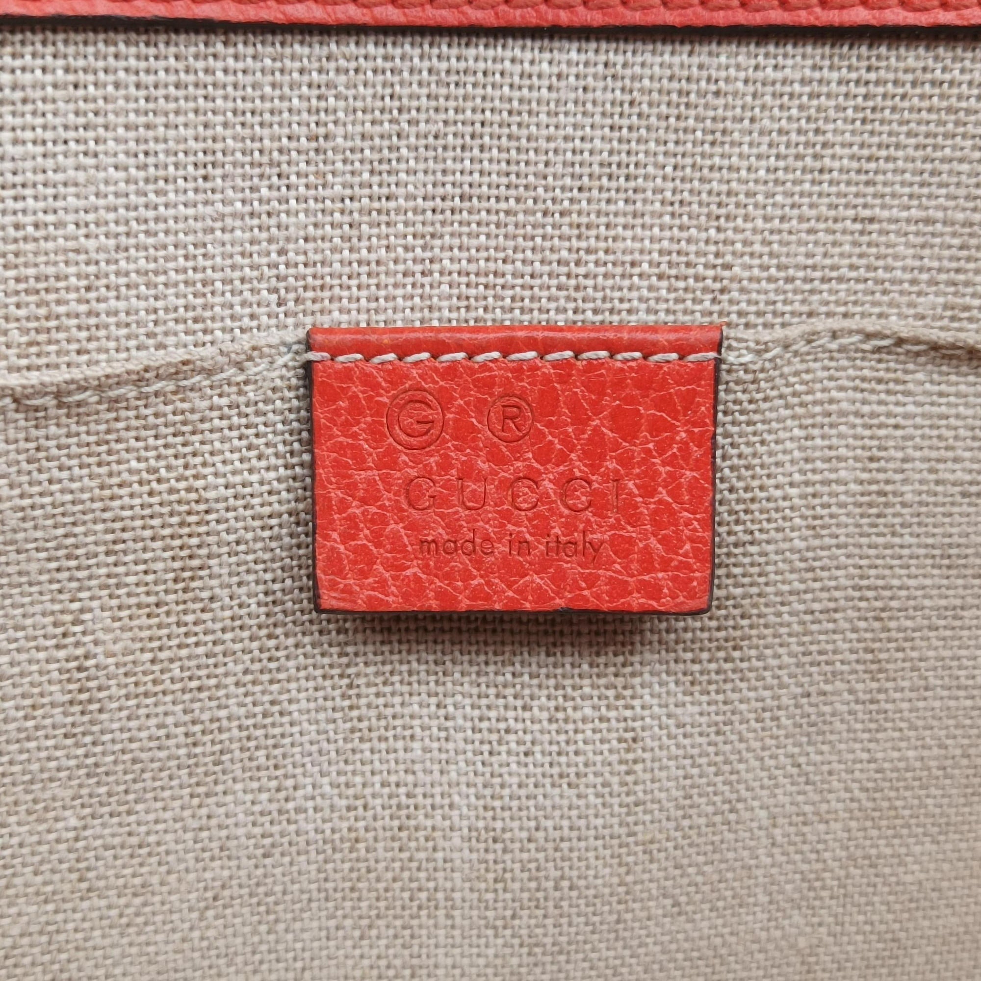 Vintage Gucci Interlocking G Orange Leather 510304 shoulderbag | stylenewstar