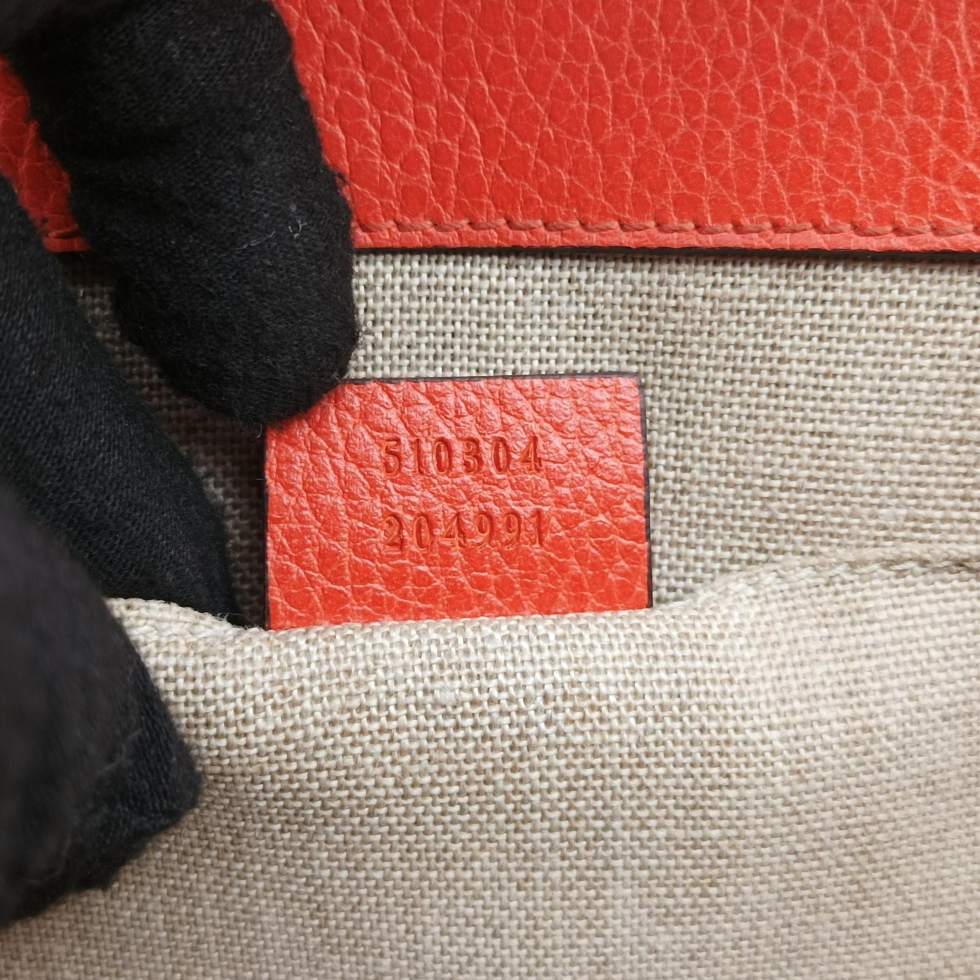 Vintage Gucci Interlocking G Orange Leather 510304 shoulderbag | stylenewstar