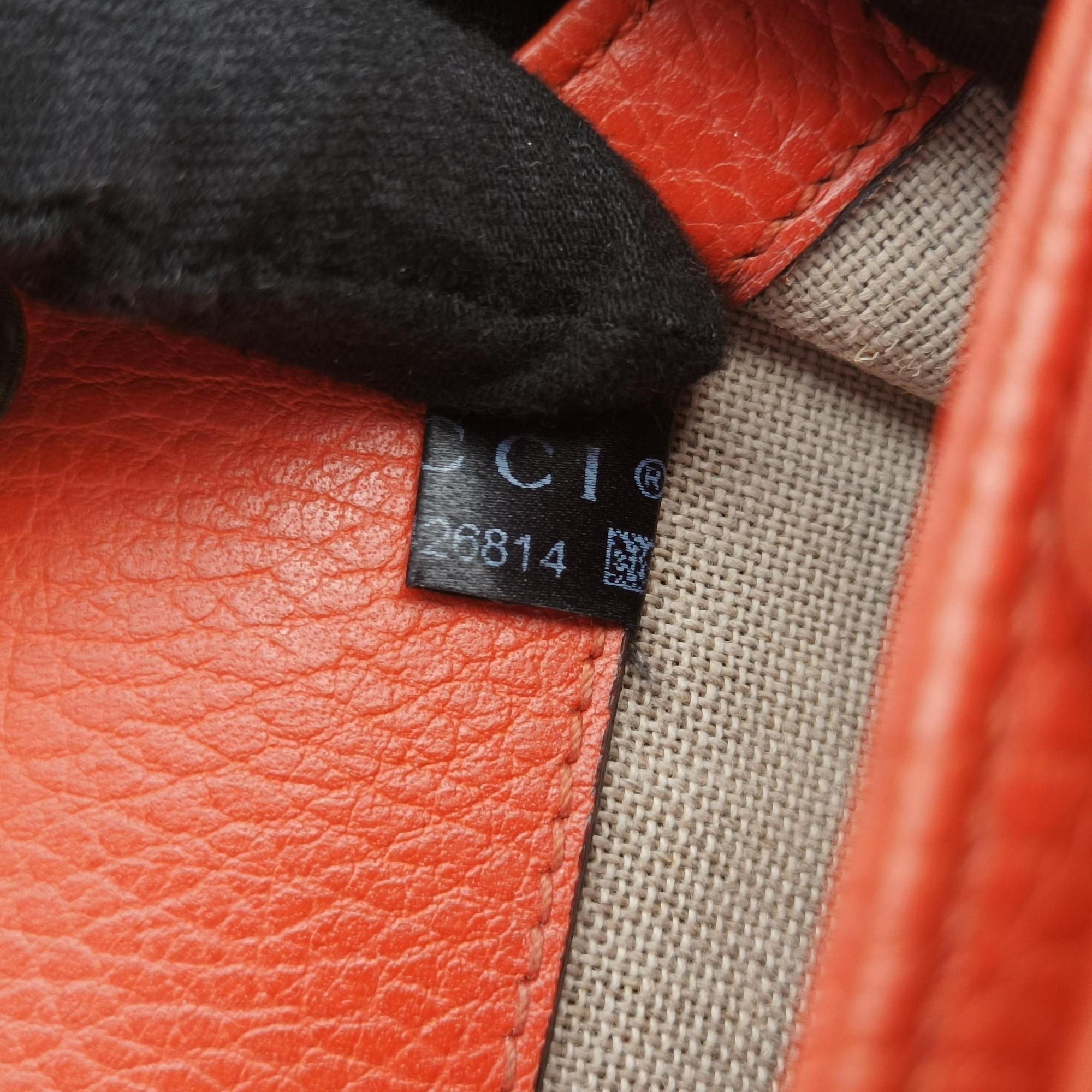 Vintage Gucci Interlocking G Orange Leather 510304 shoulderbag | stylenewstar