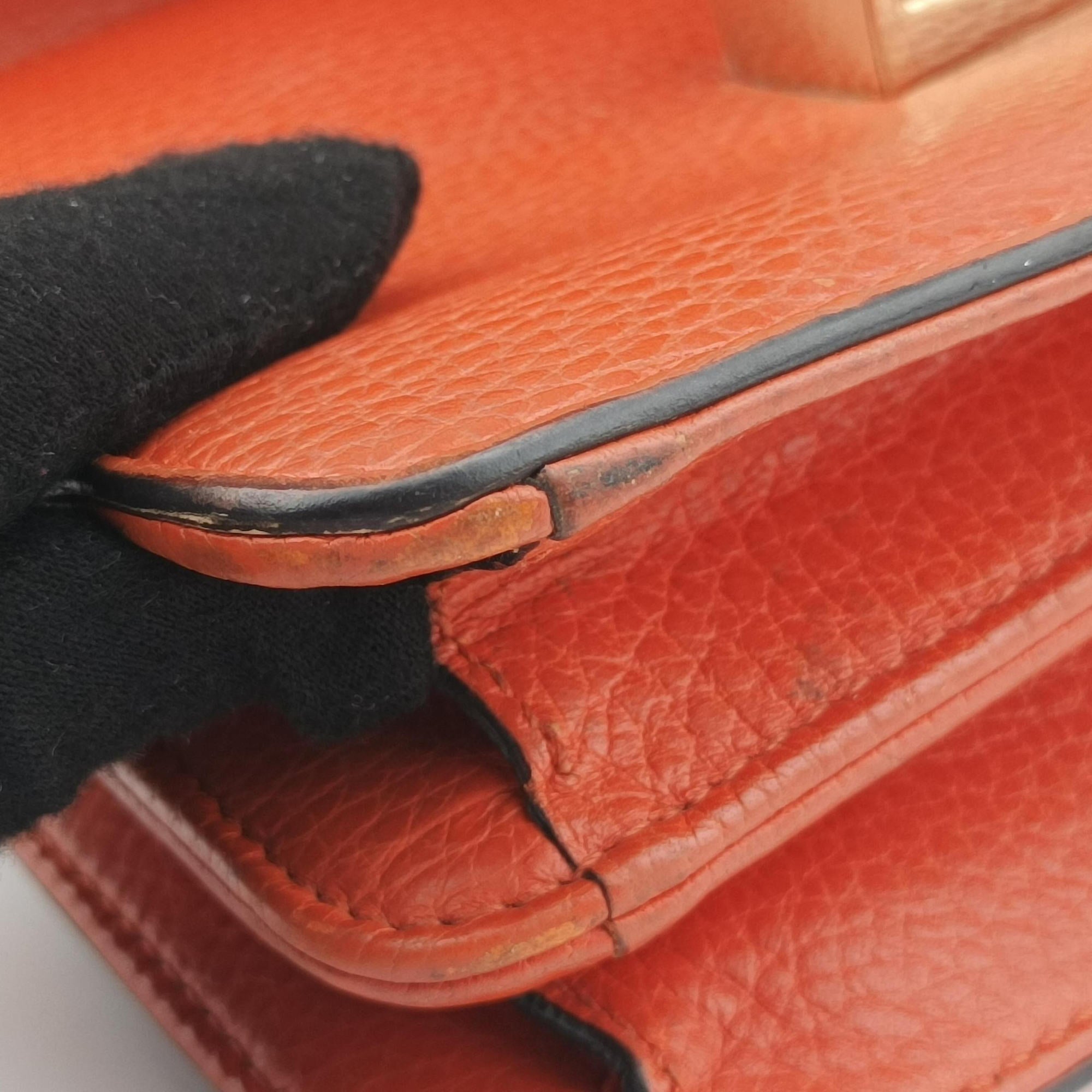 Vintage Gucci Interlocking G Orange Leather 510304 shoulderbag | stylenewstar