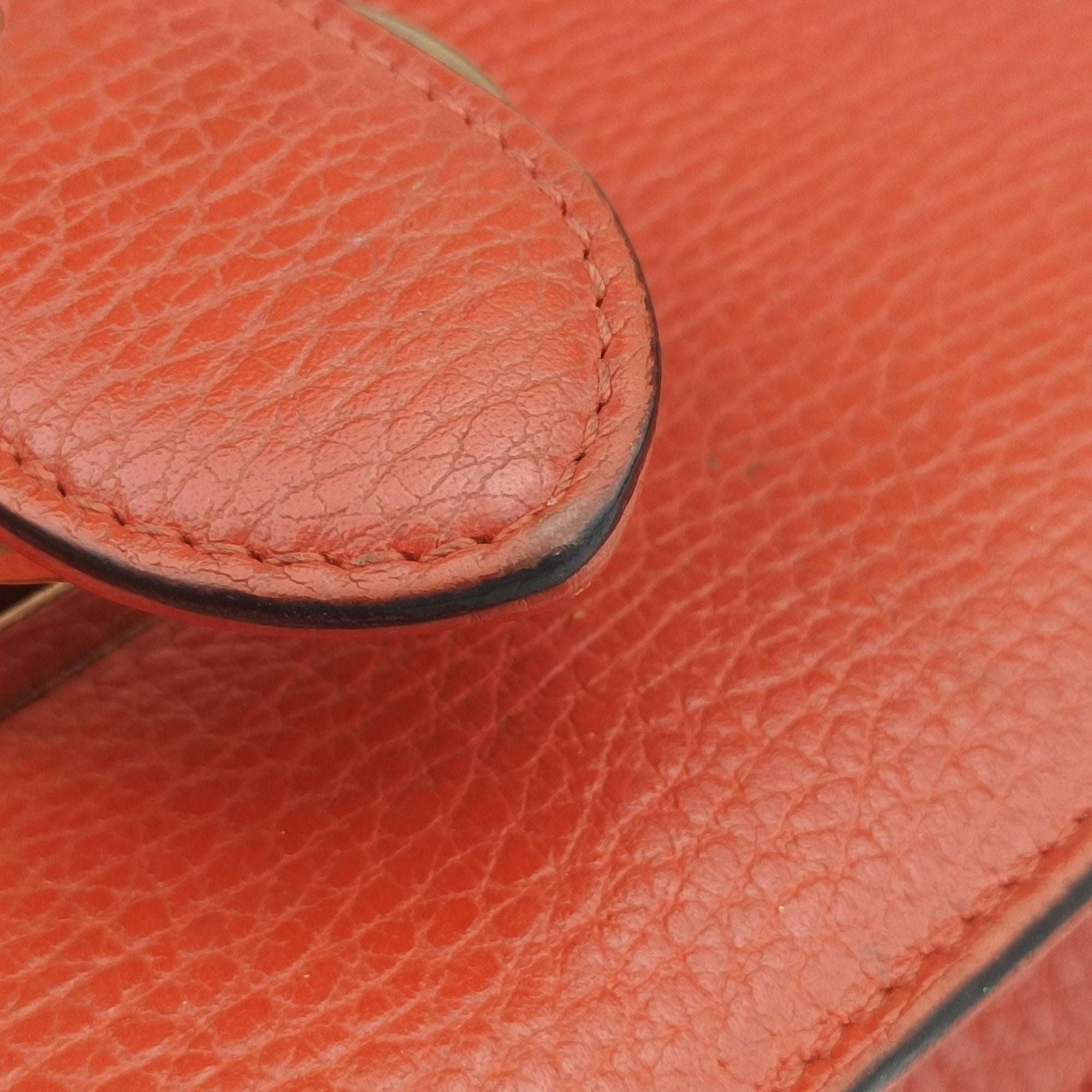 Vintage Gucci Interlocking G Orange Leather 510304 shoulderbag | stylenewstar