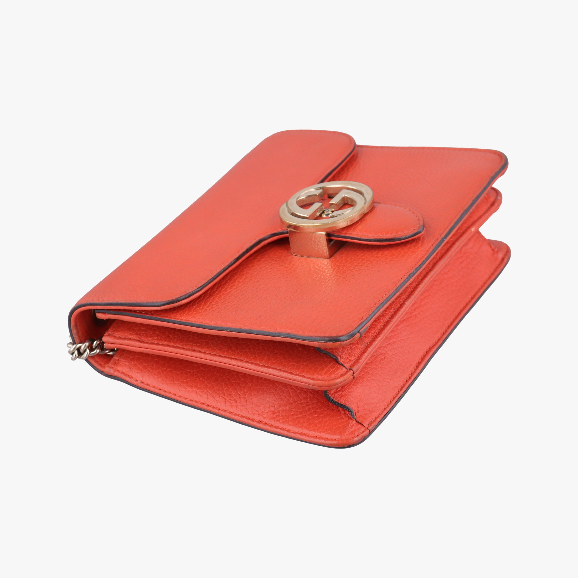 Vintage Gucci Interlocking G Orange Leather 510304 shoulderbag | stylenewstar
