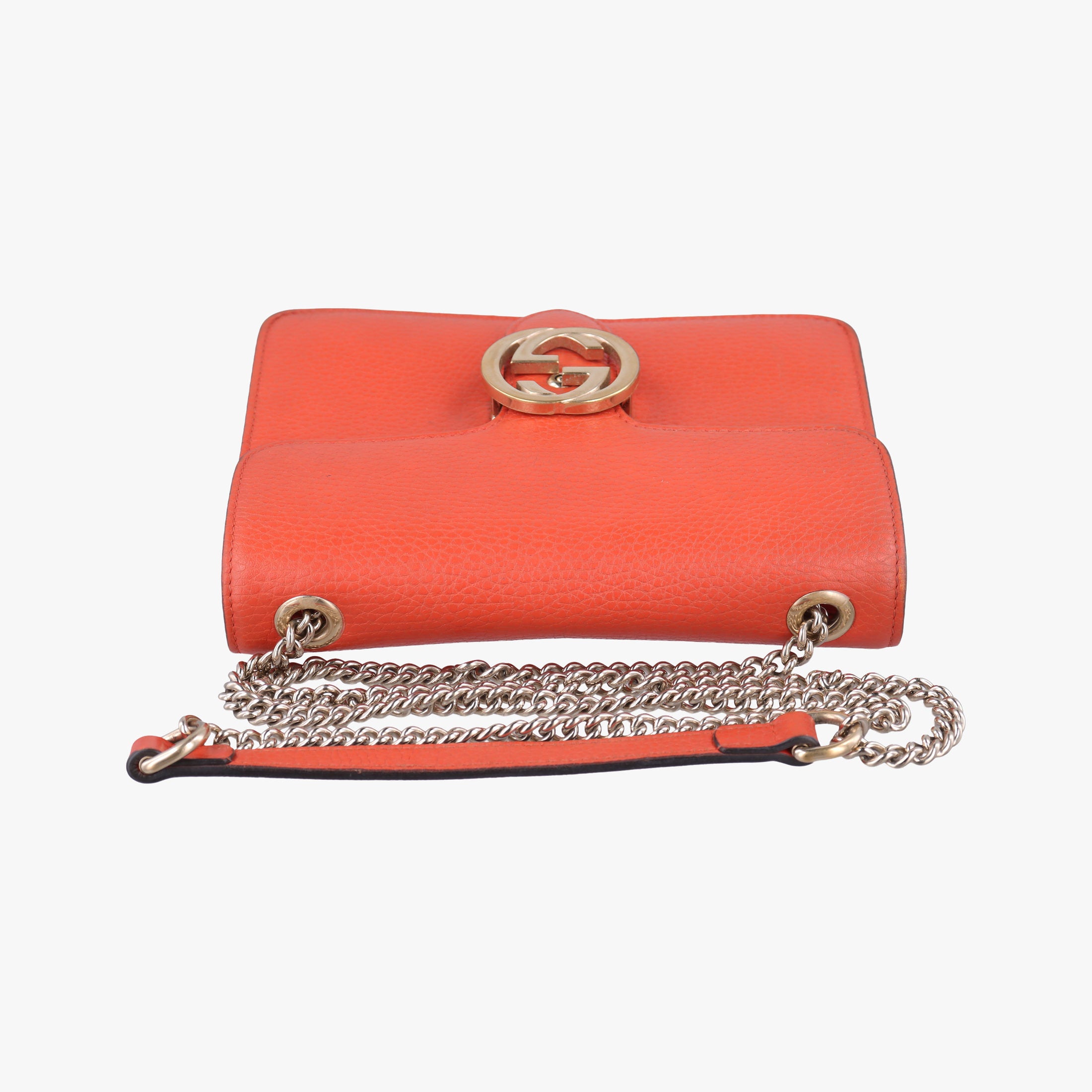 Vintage Gucci Interlocking G Orange Leather 510304 shoulderbag | stylenewstar