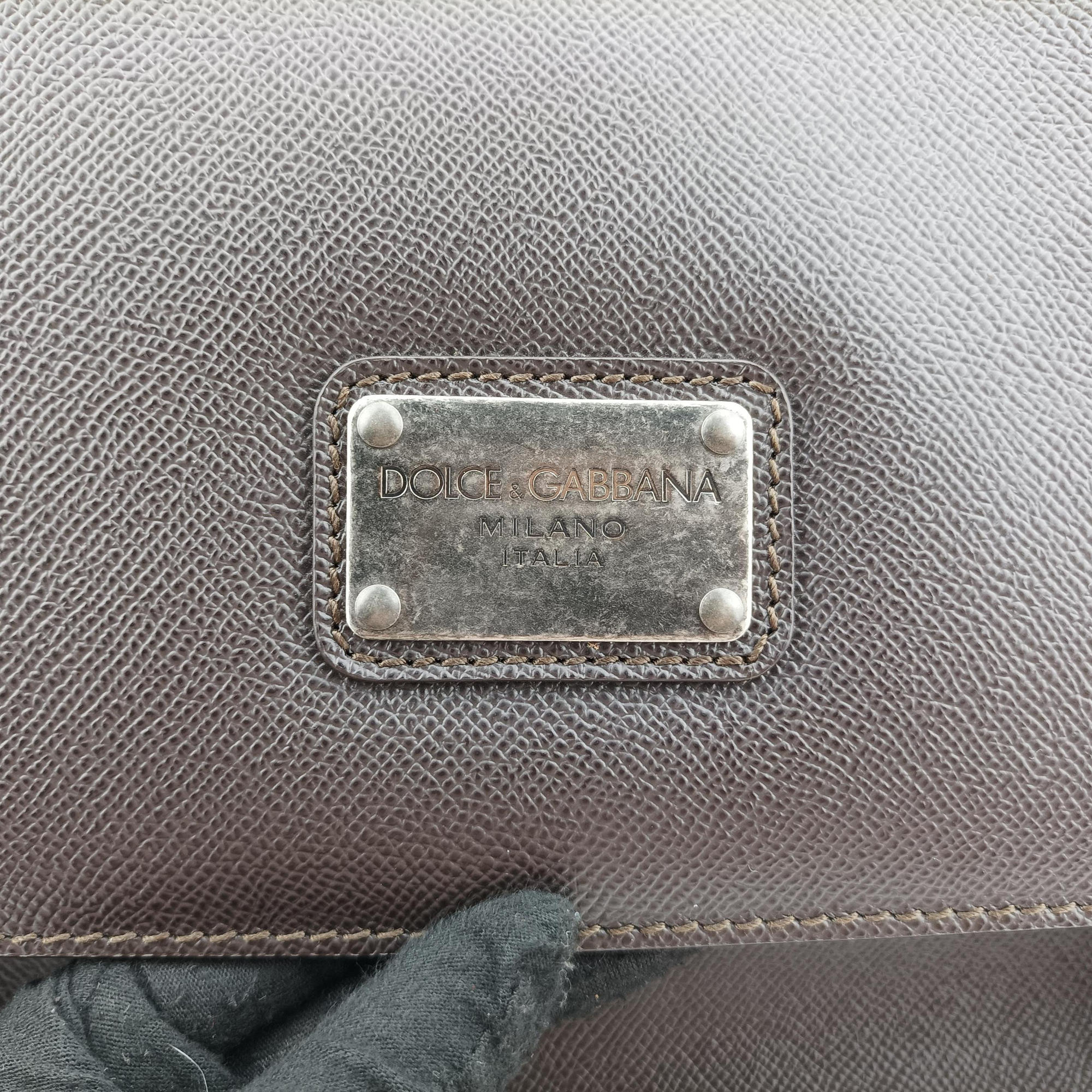Pre-owned Dolce & Gabbana Sicily Brown Leather  shoulderbag | stylenewstar