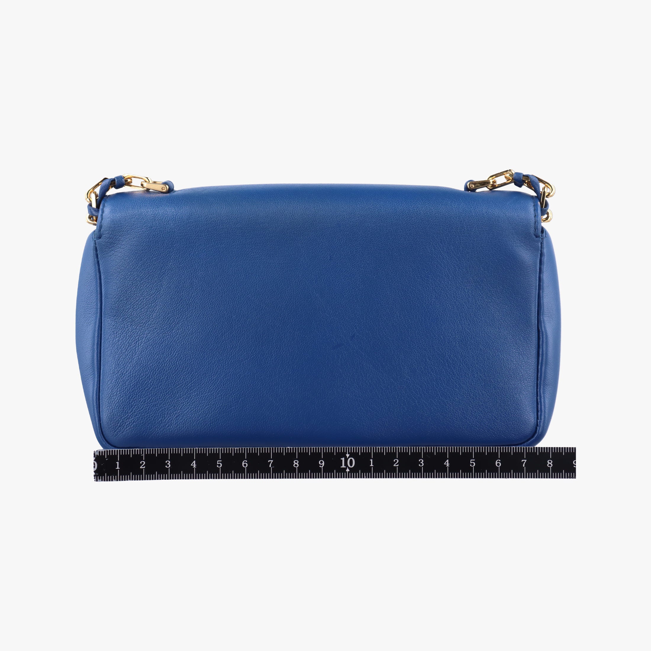 Secondhand Fendi Mini Be Baguette Blue Leather 8M0315 shoulderbag | stylenewstar
