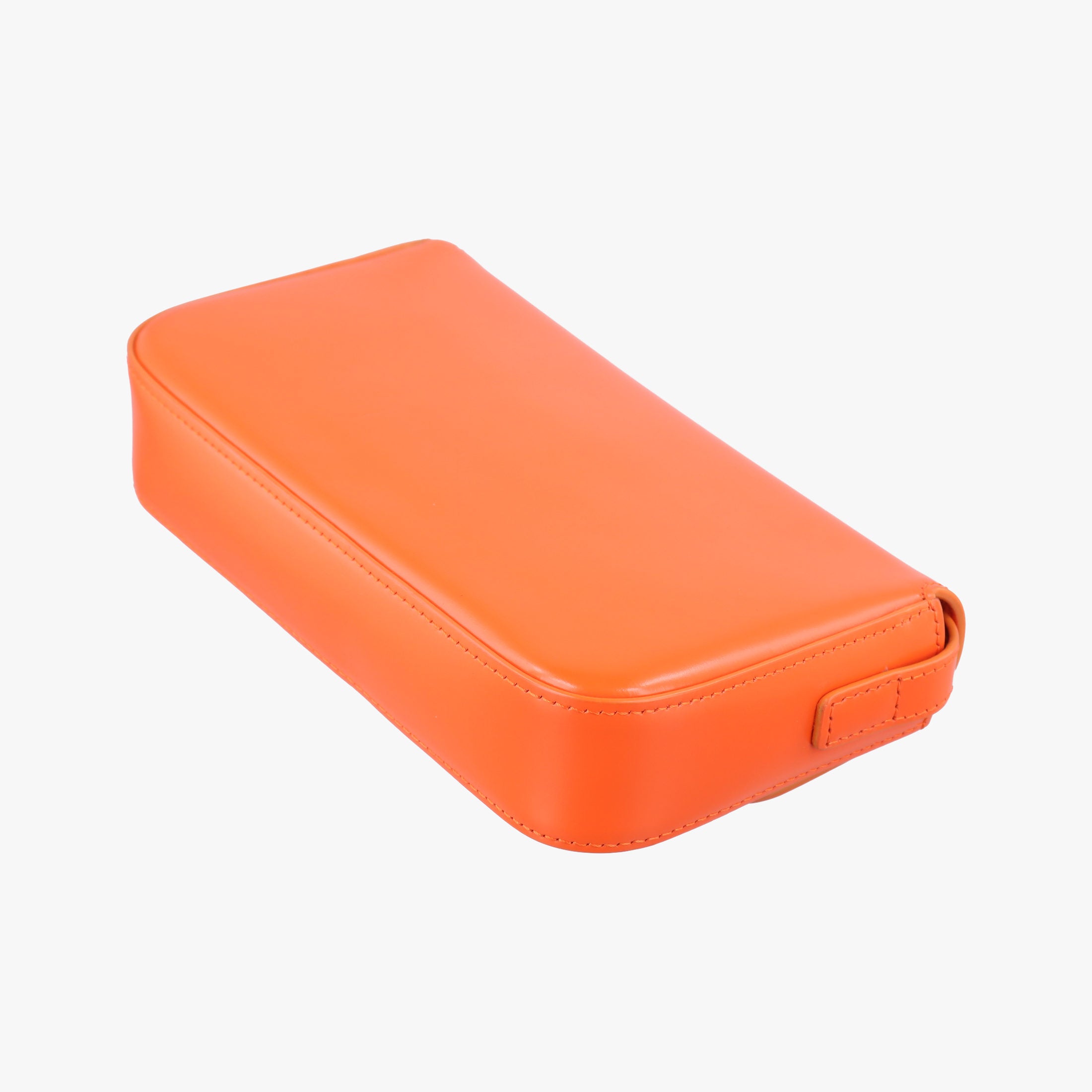 Pre-owned Celine Triomphe Orange Leather  shoulderbag | stylenewstar