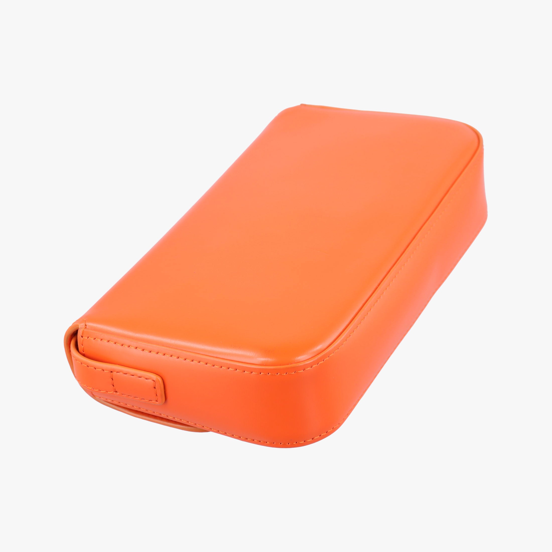 Pre-owned Celine Triomphe Orange Leather  shoulderbag | stylenewstar