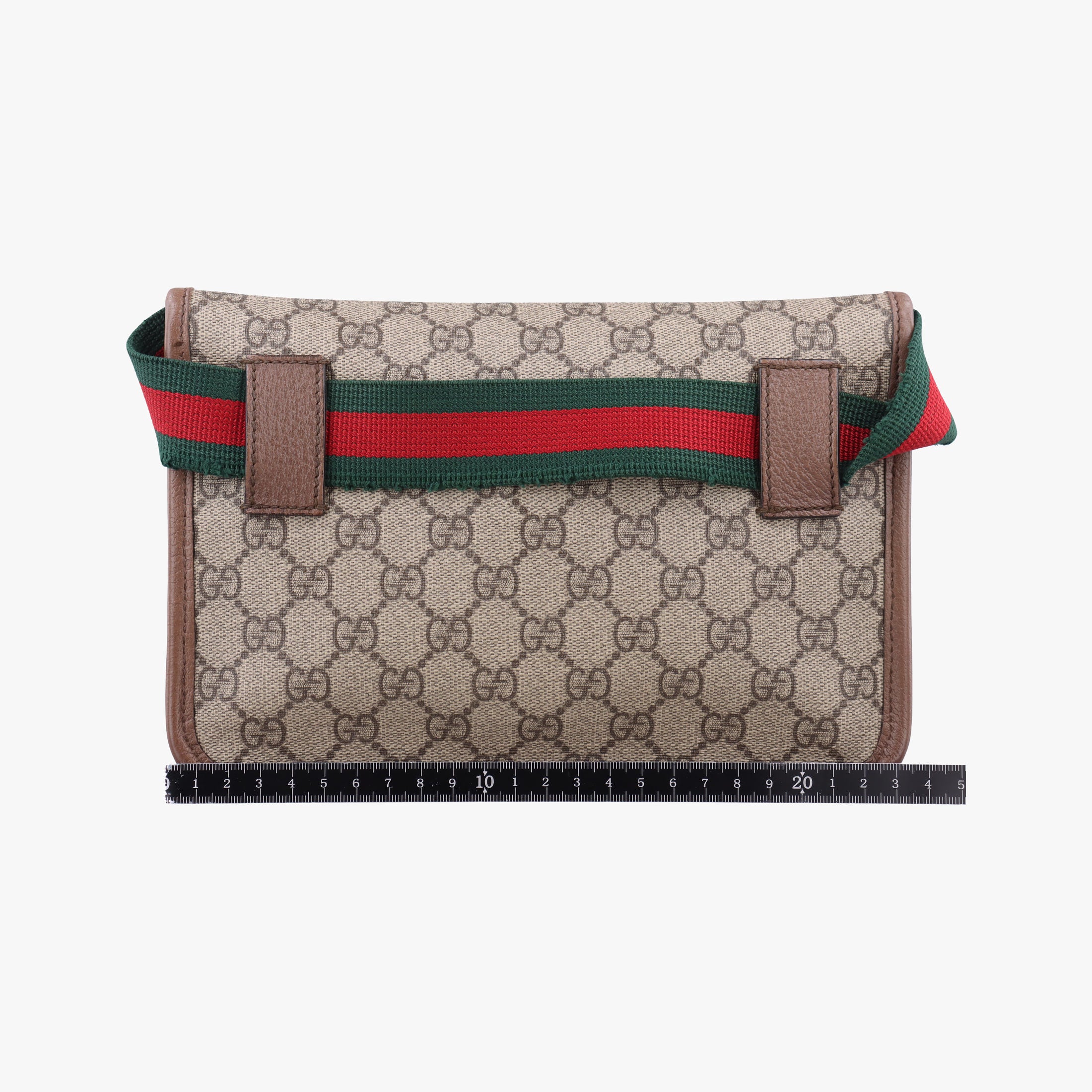 Pre-owned Gucci NEO VINTAGE GG Supreme beige×Brown PVC coated canvas×Leather 493930 bum bag/waist bag | stylenewstar