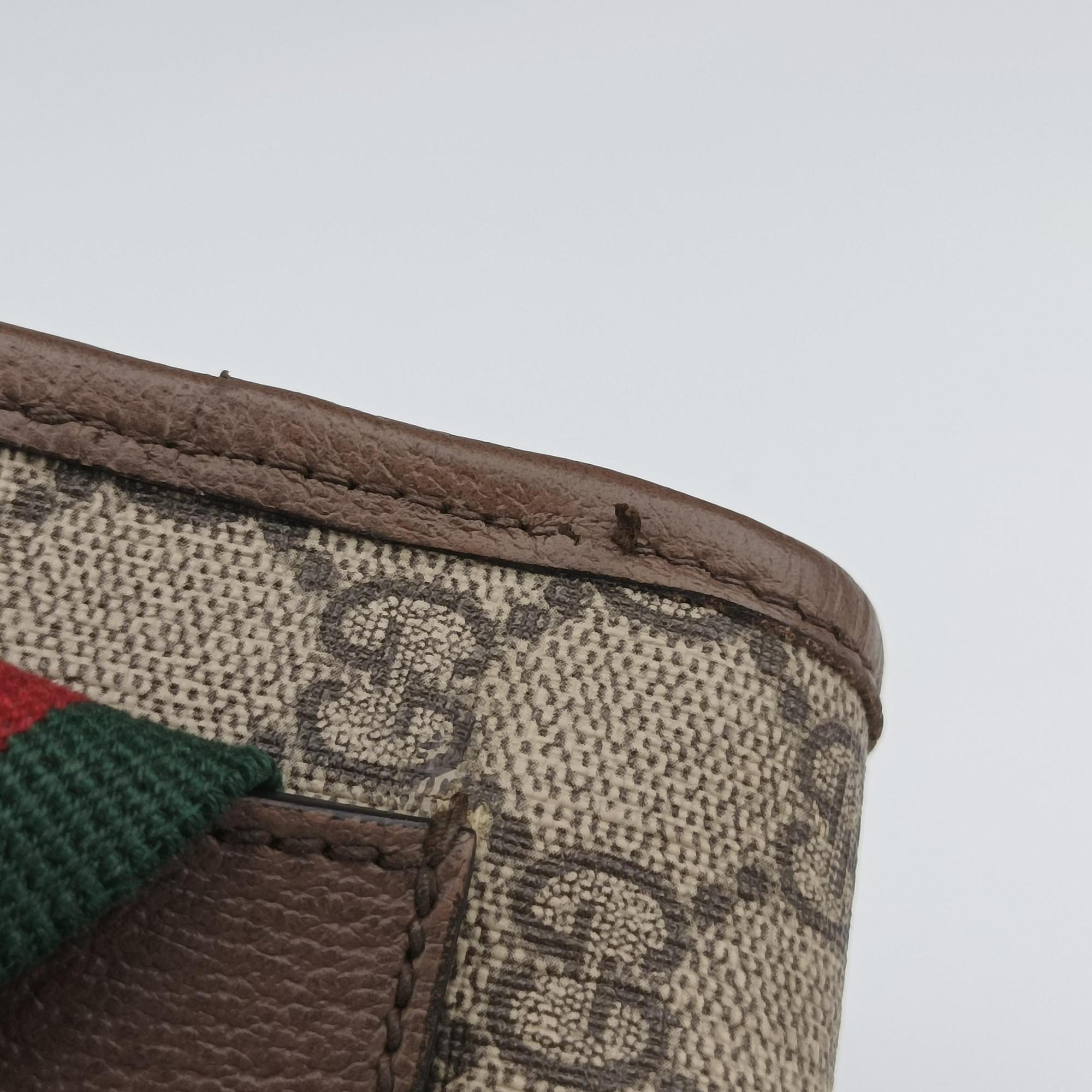 Pre-owned Gucci NEO VINTAGE GG Supreme beige×Brown PVC coated canvas×Leather 493930 bum bag/waist bag | stylenewstar