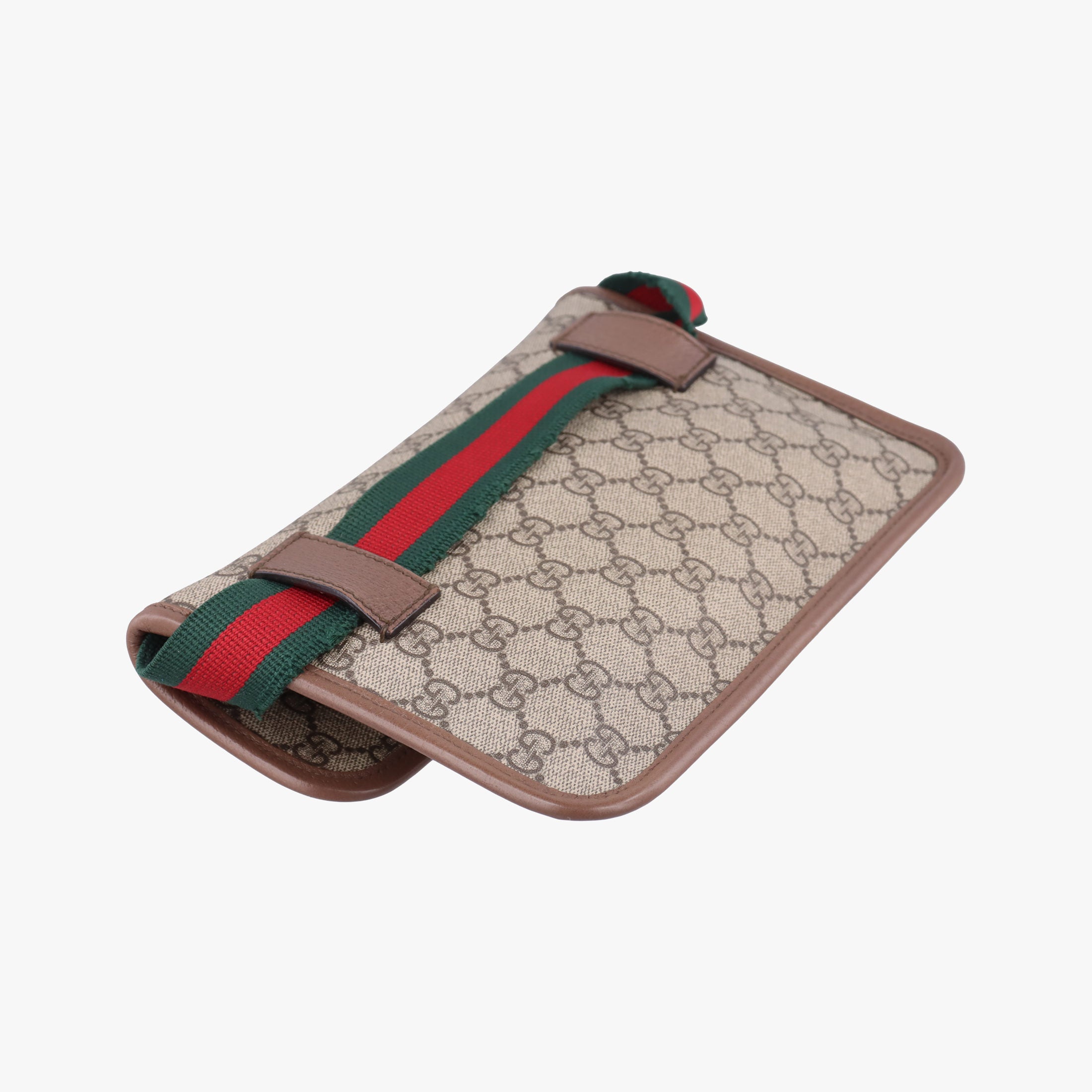 Pre-owned Gucci NEO VINTAGE GG Supreme beige×Brown PVC coated canvas×Leather 493930 bum bag/waist bag | stylenewstar