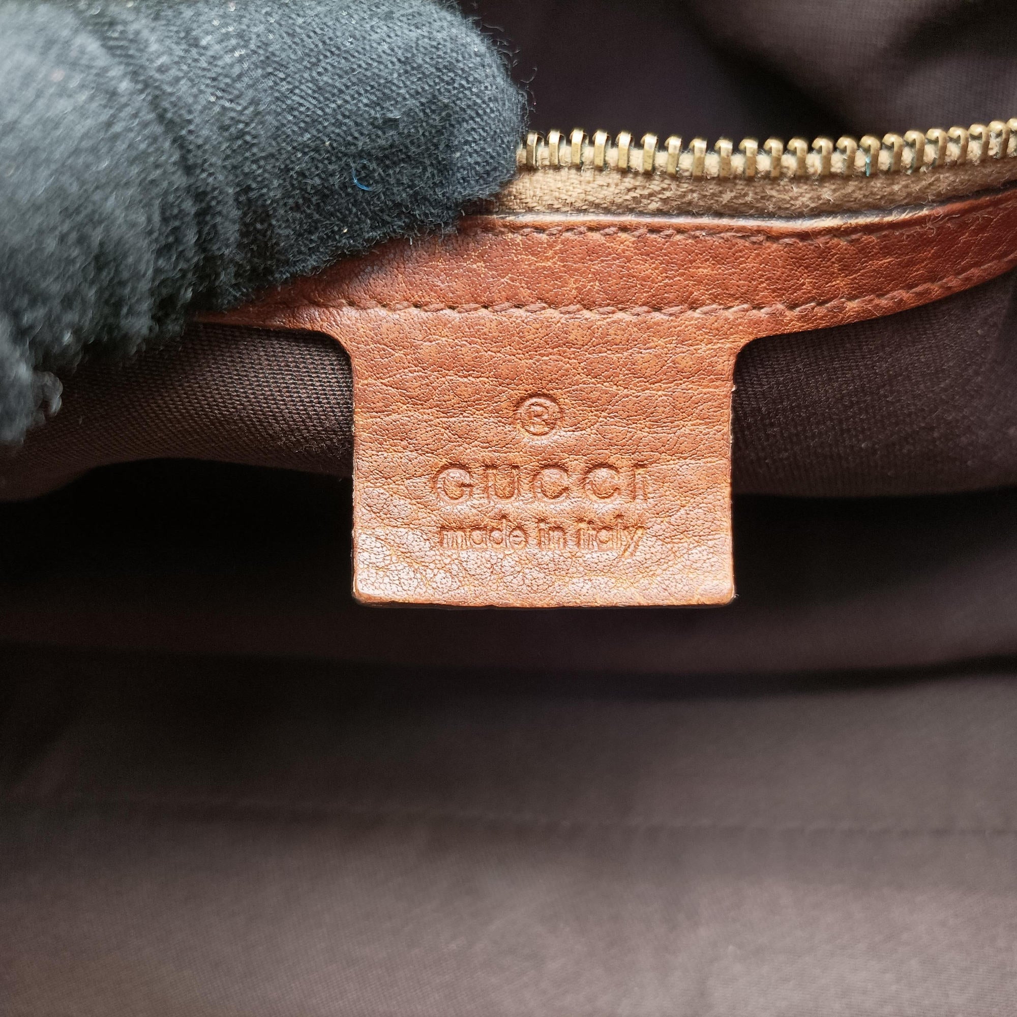 Vintage Gucci Guccissima New Pelham horsebit Brown canvas×leather 223958 handbag | stylenewstar