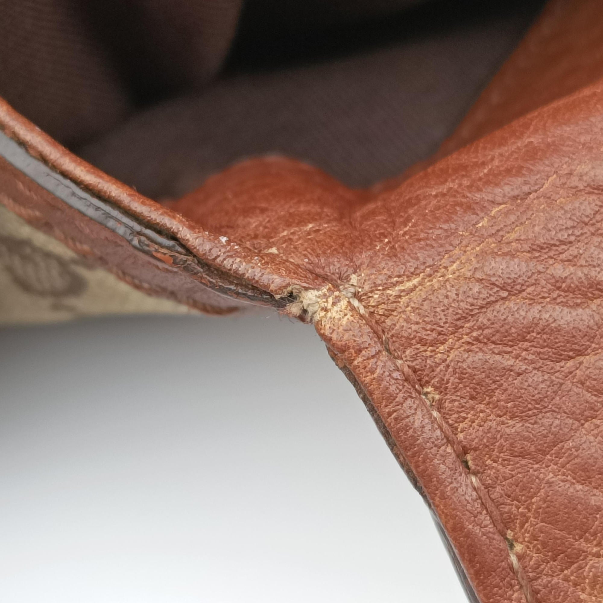 Vintage Gucci Guccissima New Pelham horsebit Brown canvas×leather 223958 handbag | stylenewstar