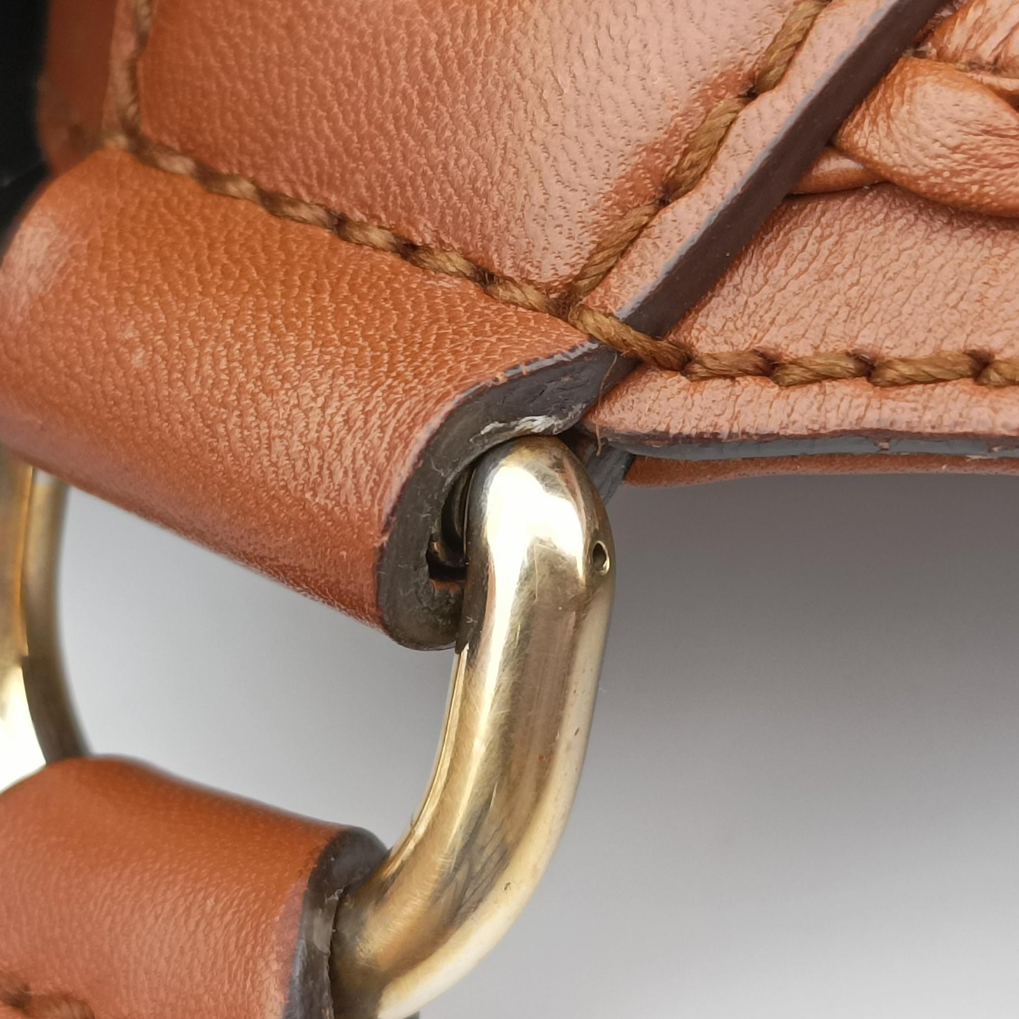 Pre-owned Gucci Interlocking G GG Canvas Brown canvas×leather 296896 handbag | stylenewstar
