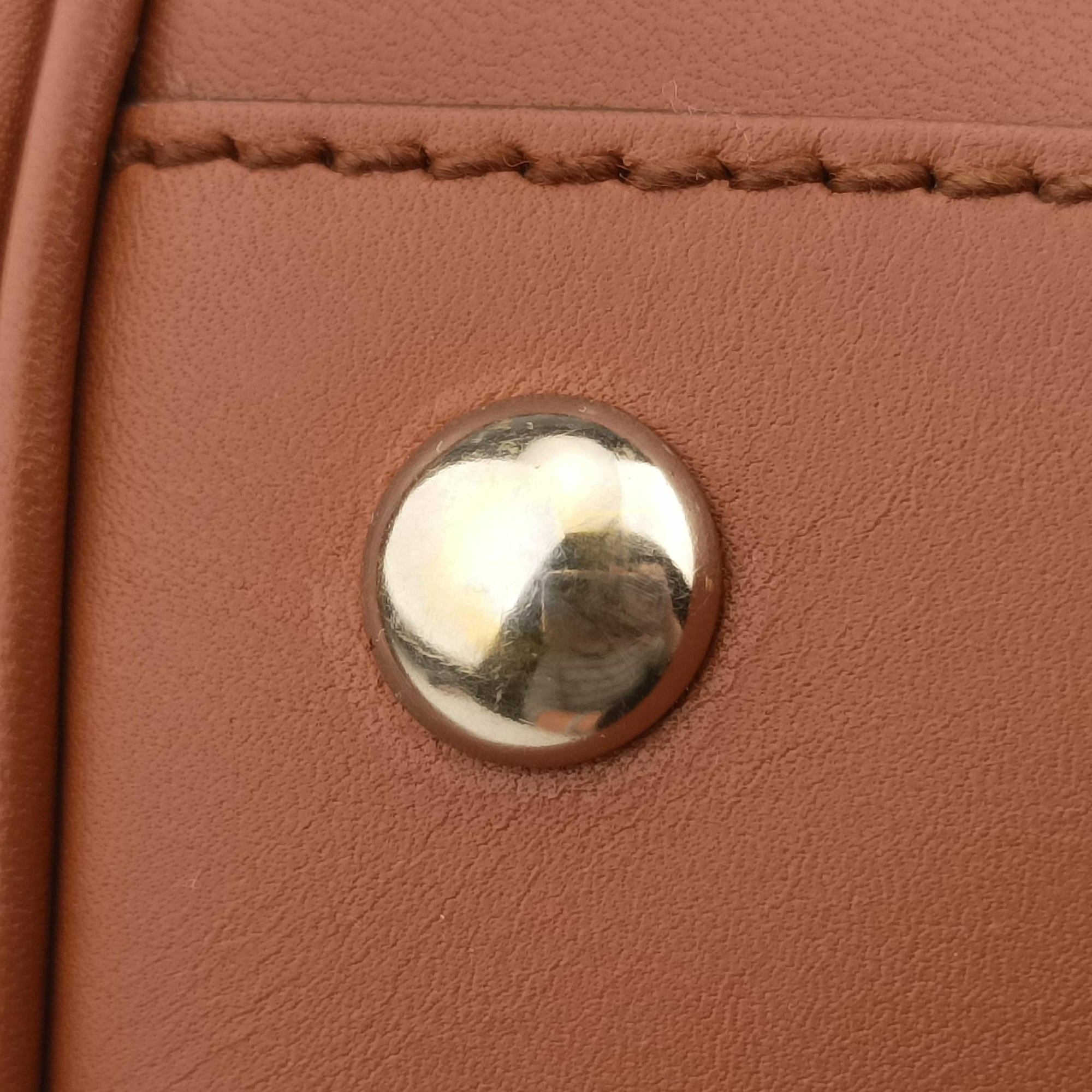 Pre-owned Gucci Interlocking G GG Canvas Brown canvas×leather 296896 handbag | stylenewstar