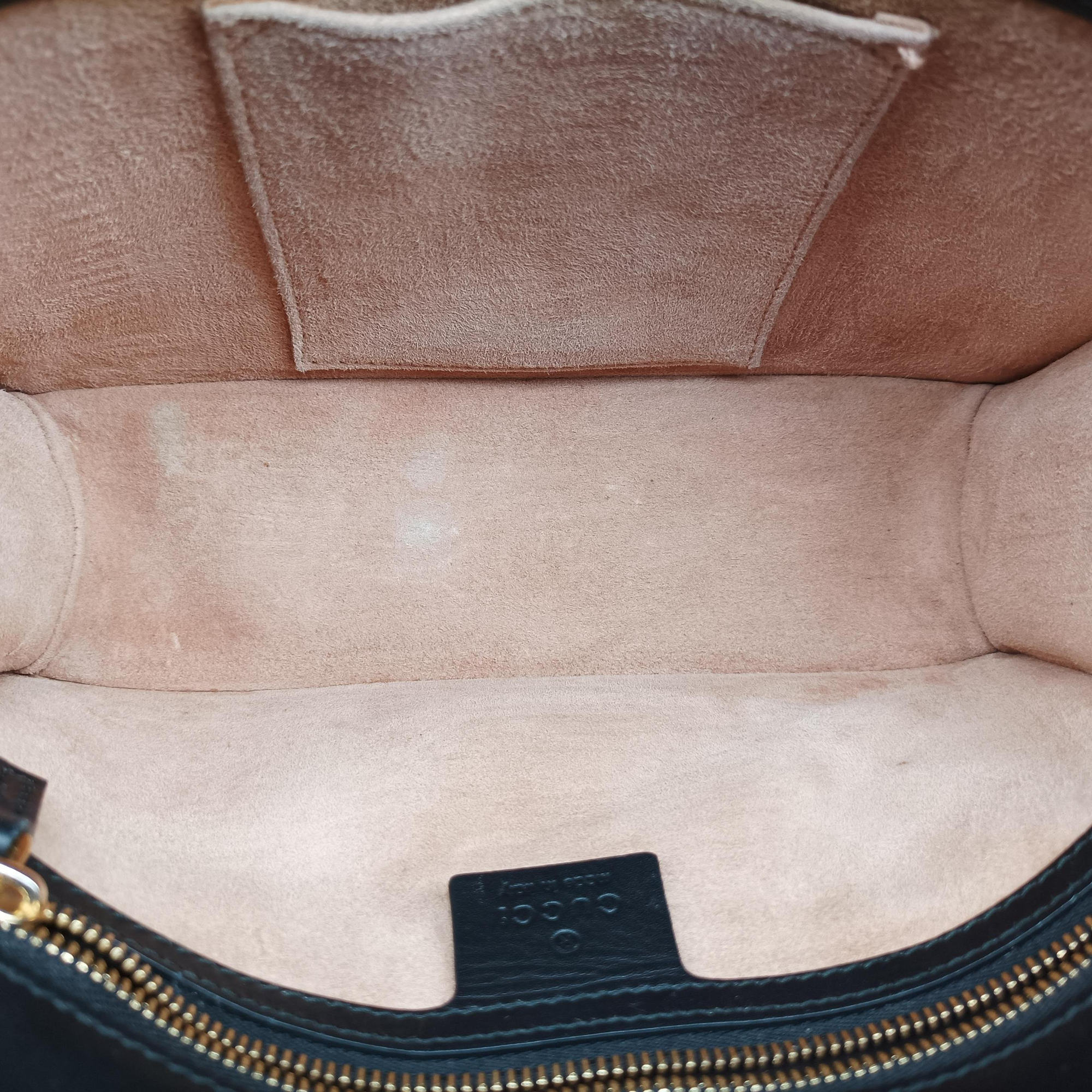 Pre-owned Gucci Sylvie Black×Green×Red Leather 421882 shoulderbag | stylenewstar