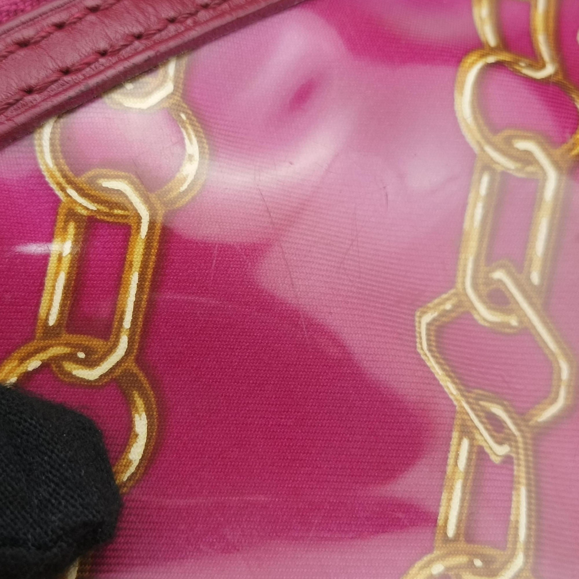 Secondhand Louis Vuitton Charm Pochette Accessoires pink×multicolor leather×PVC M95160 shoulderbag | stylenewstar
