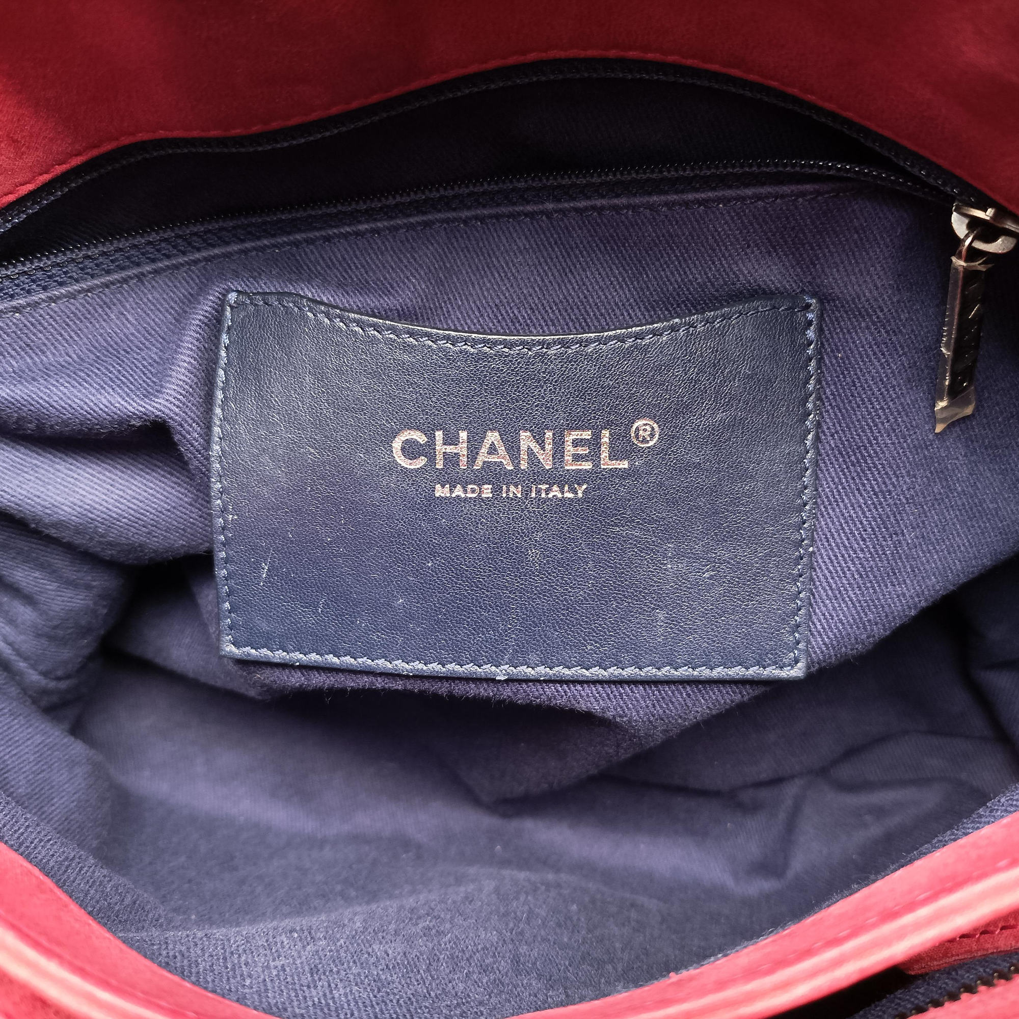 Pre-owned Chanel Mademoiselle Bowling Red Leather A67419 shoulderbag | stylenewstar