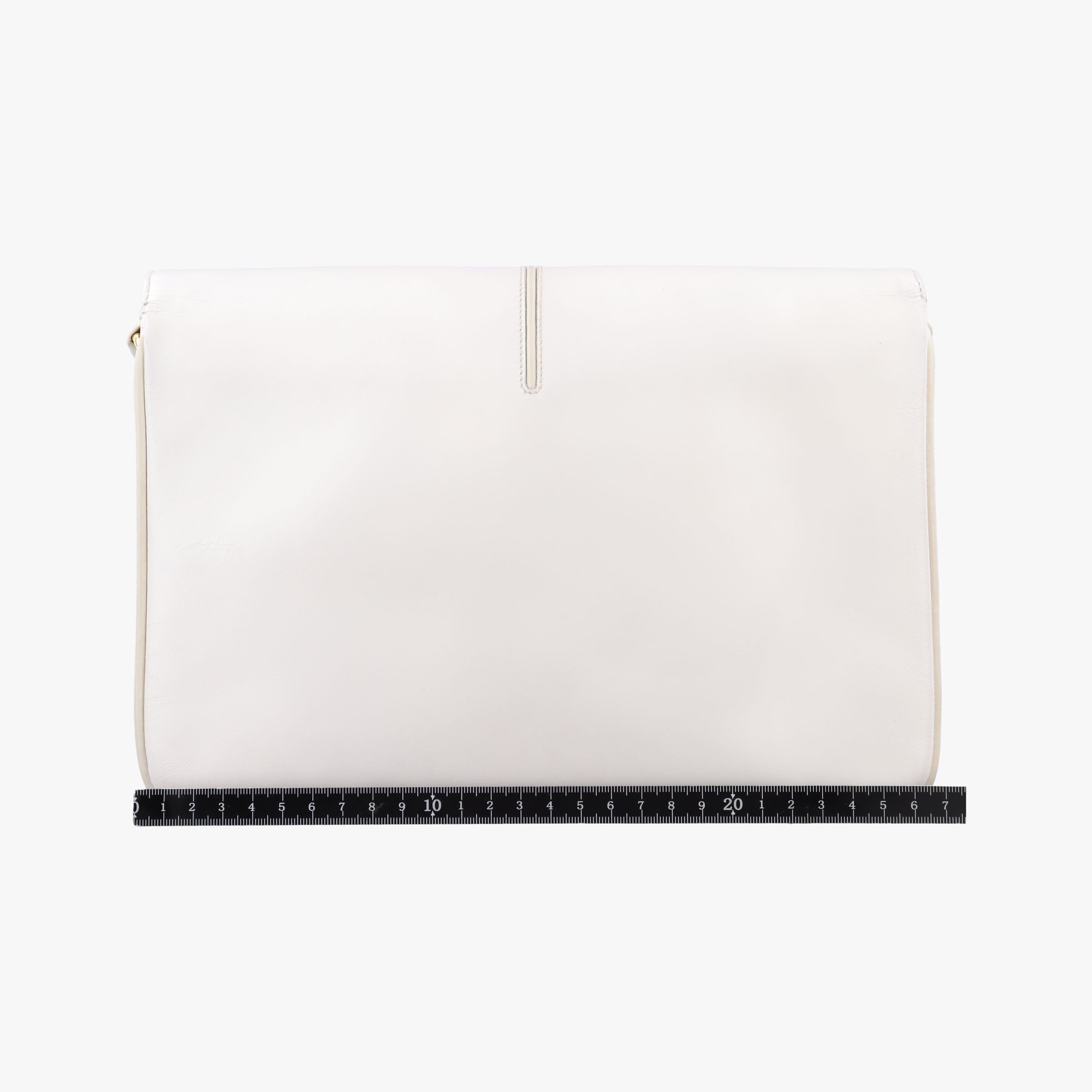 Pre-owned Gucci horse bit White Leather  shoulderbag | stylenewstar