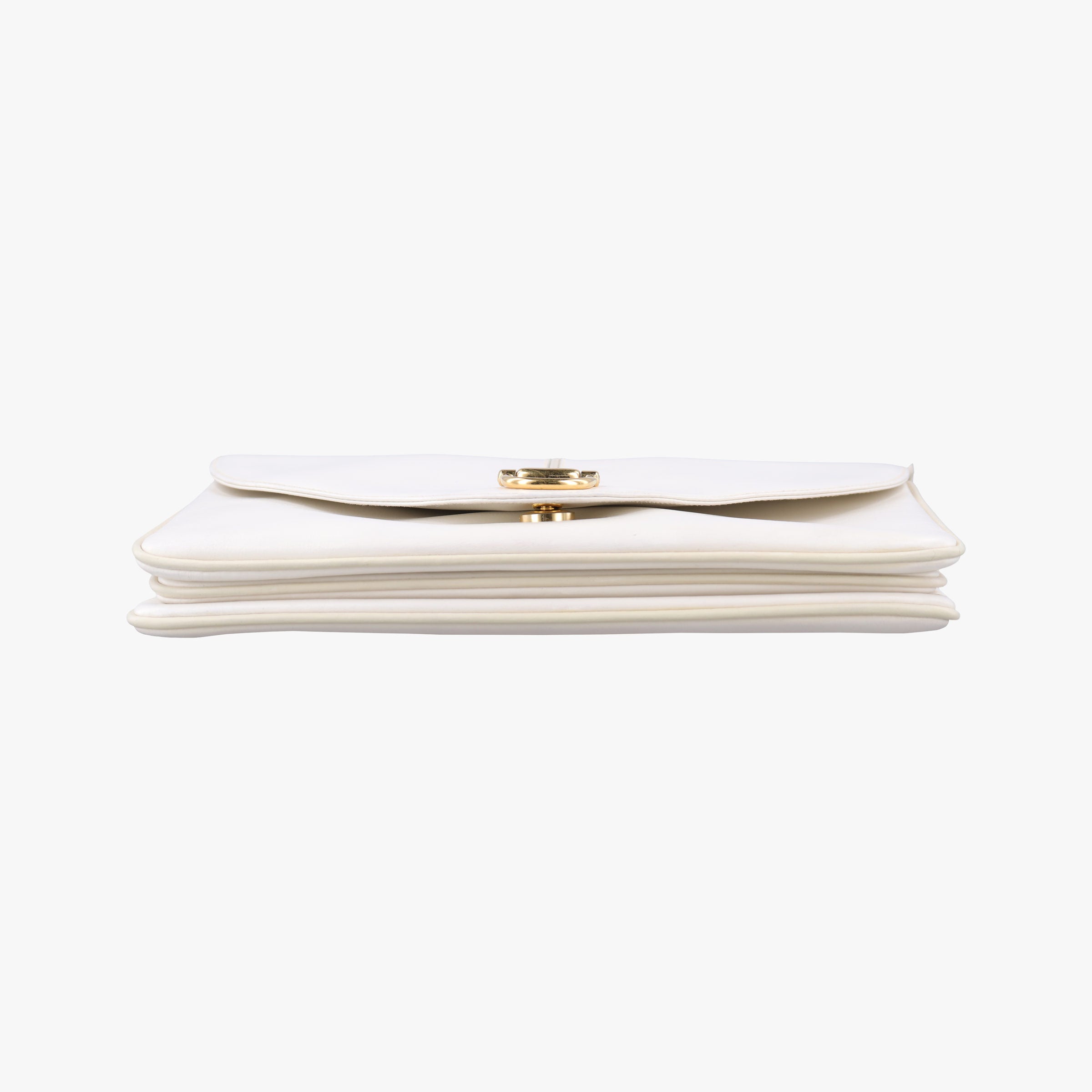Pre-owned Gucci horse bit White Leather  shoulderbag | stylenewstar