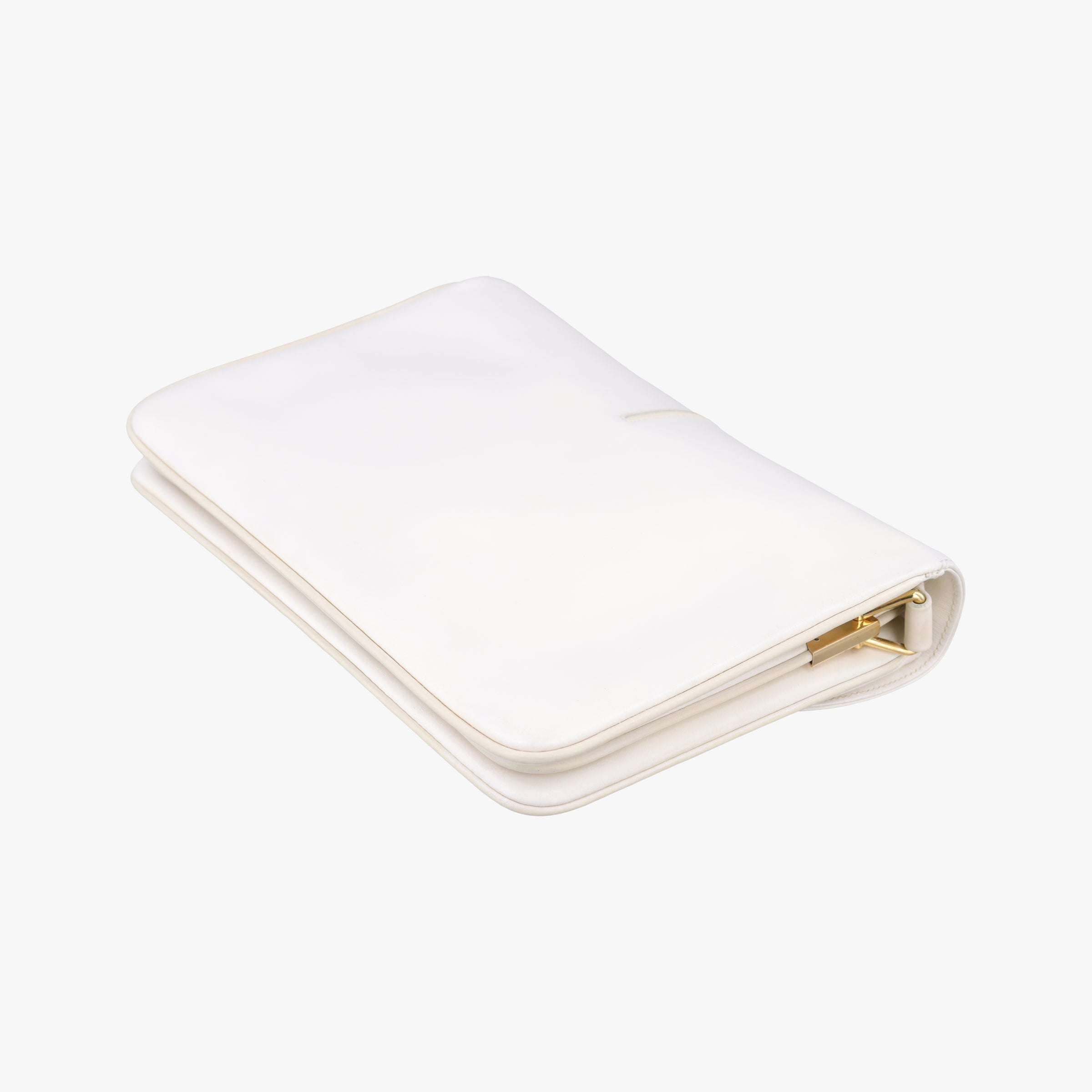 Pre-owned Gucci horse bit White Leather  shoulderbag | stylenewstar