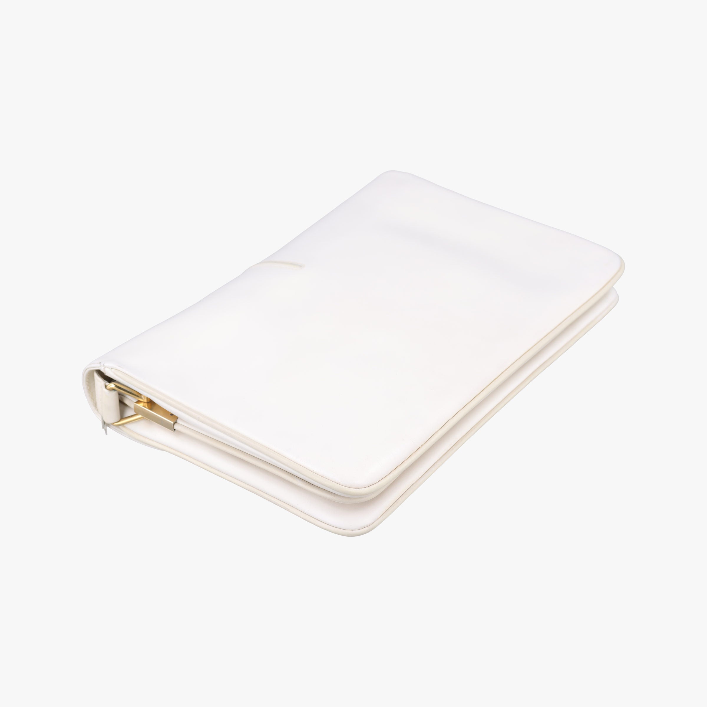 Pre-owned Gucci horse bit White Leather  shoulderbag | stylenewstar
