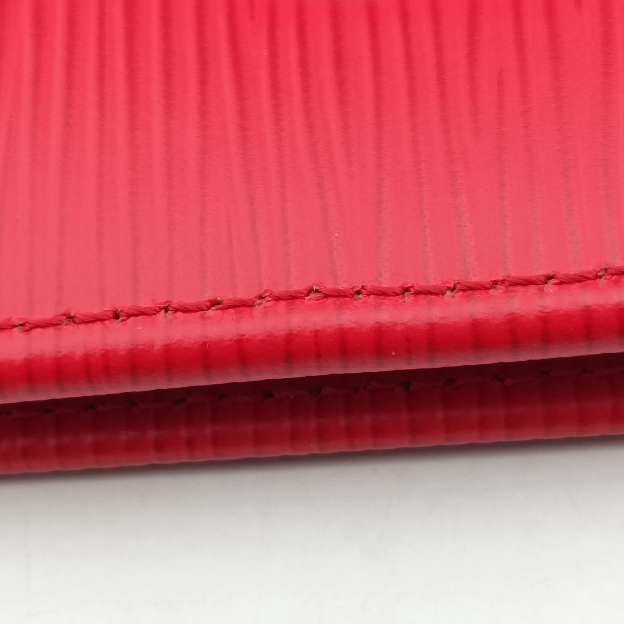 Pre-owned Louis Vuitton Pochette Jour GM Supreme Collaboration ROUGE×white epi M67722 clutchbag | stylenewstar