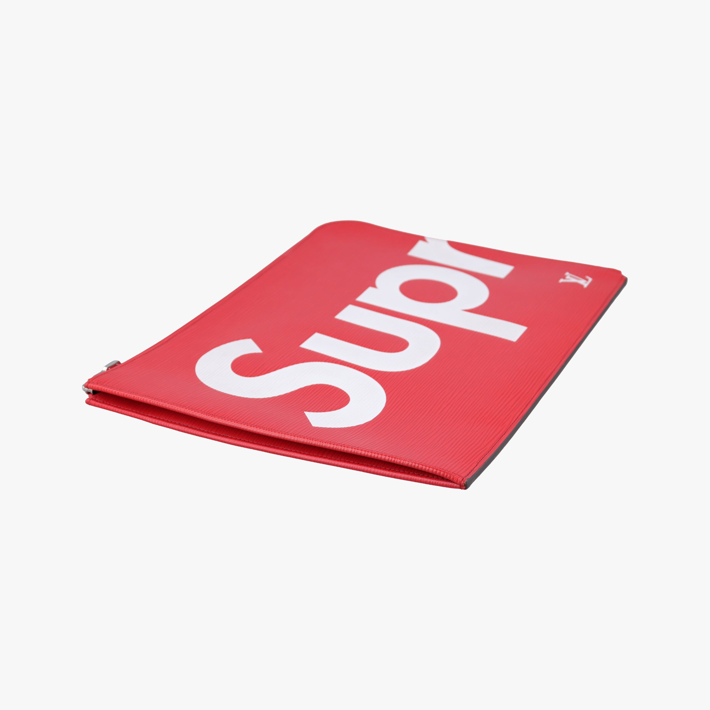 Pre-owned Louis Vuitton Pochette Jour GM Supreme Collaboration ROUGE×white epi M67722 clutchbag | stylenewstar