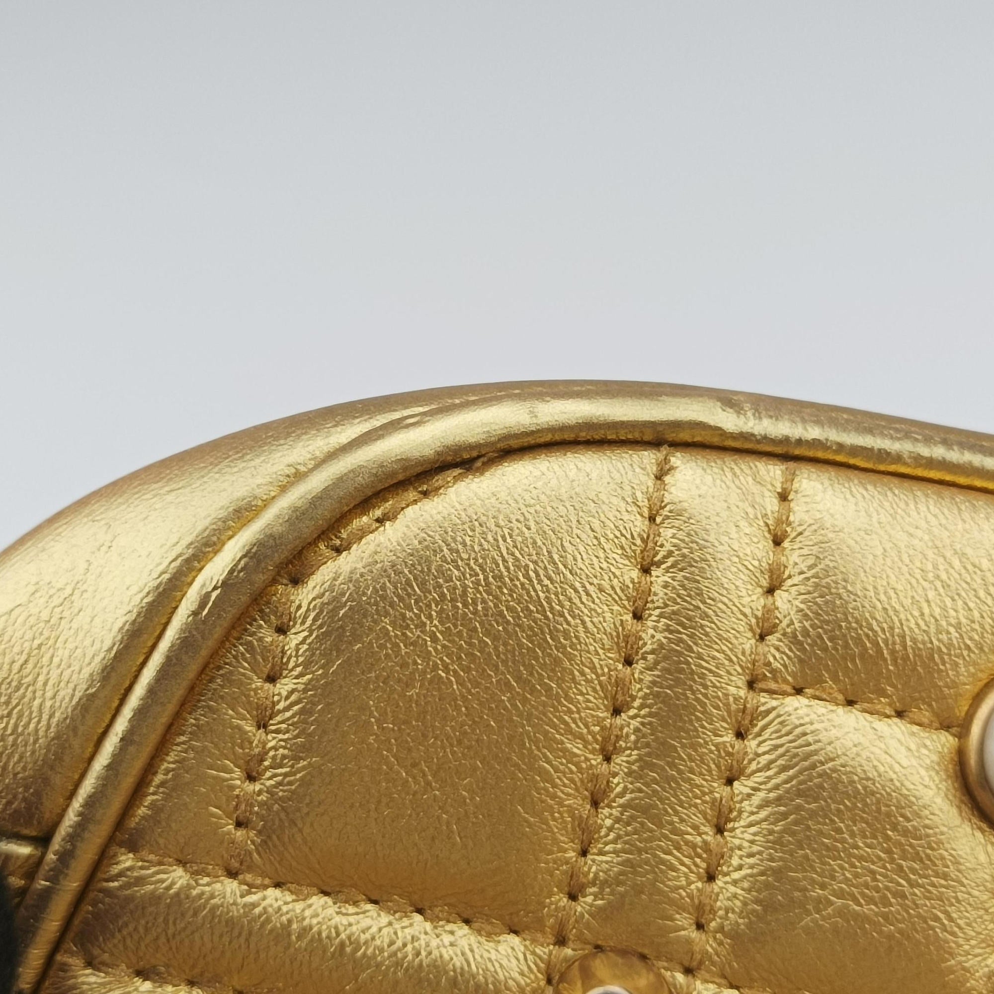 Secondhand Gucci GG Marmont Golden Leather 447632 shoulderbag | stylenewstar