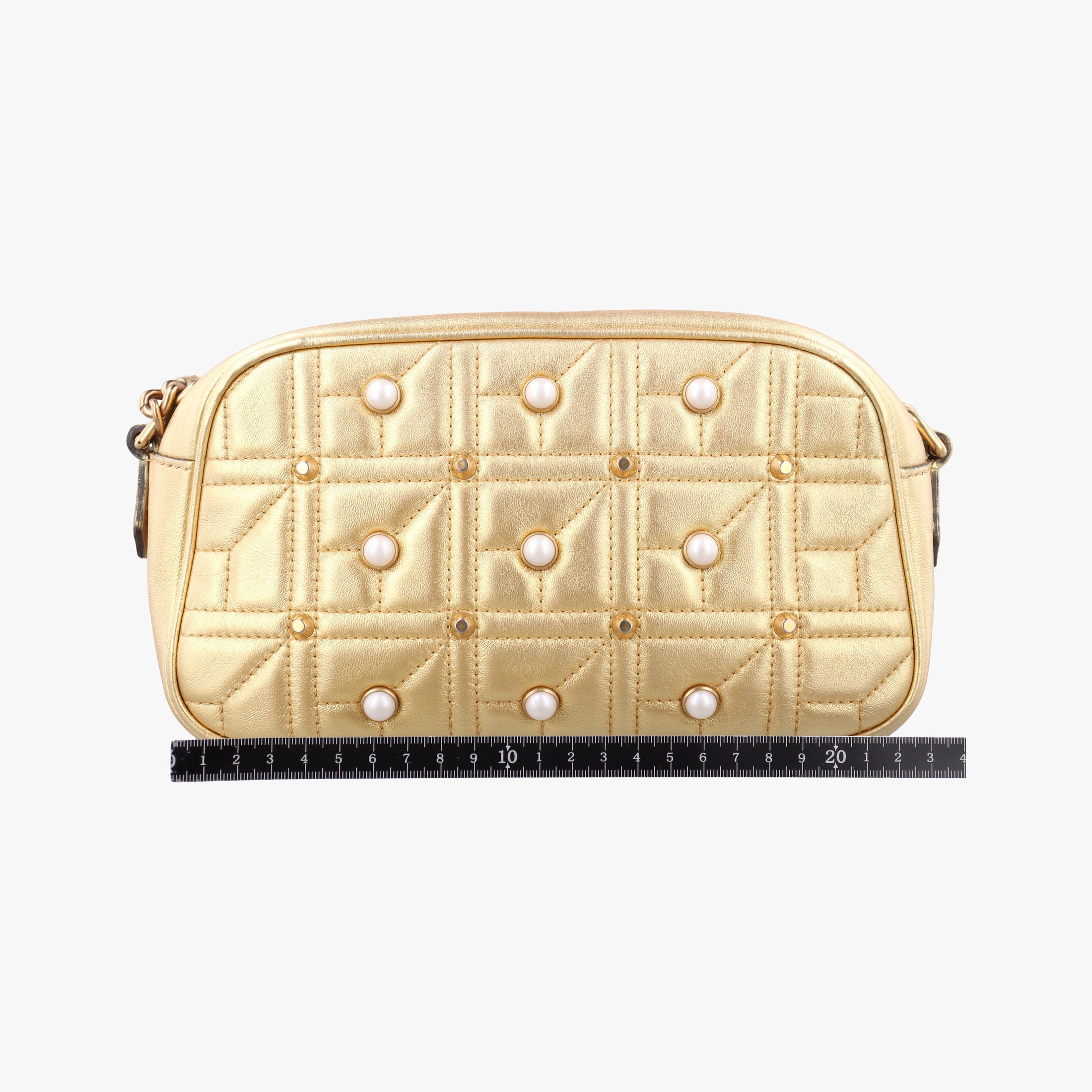 Secondhand Gucci GG Marmont Golden Leather 447632 shoulderbag | stylenewstar