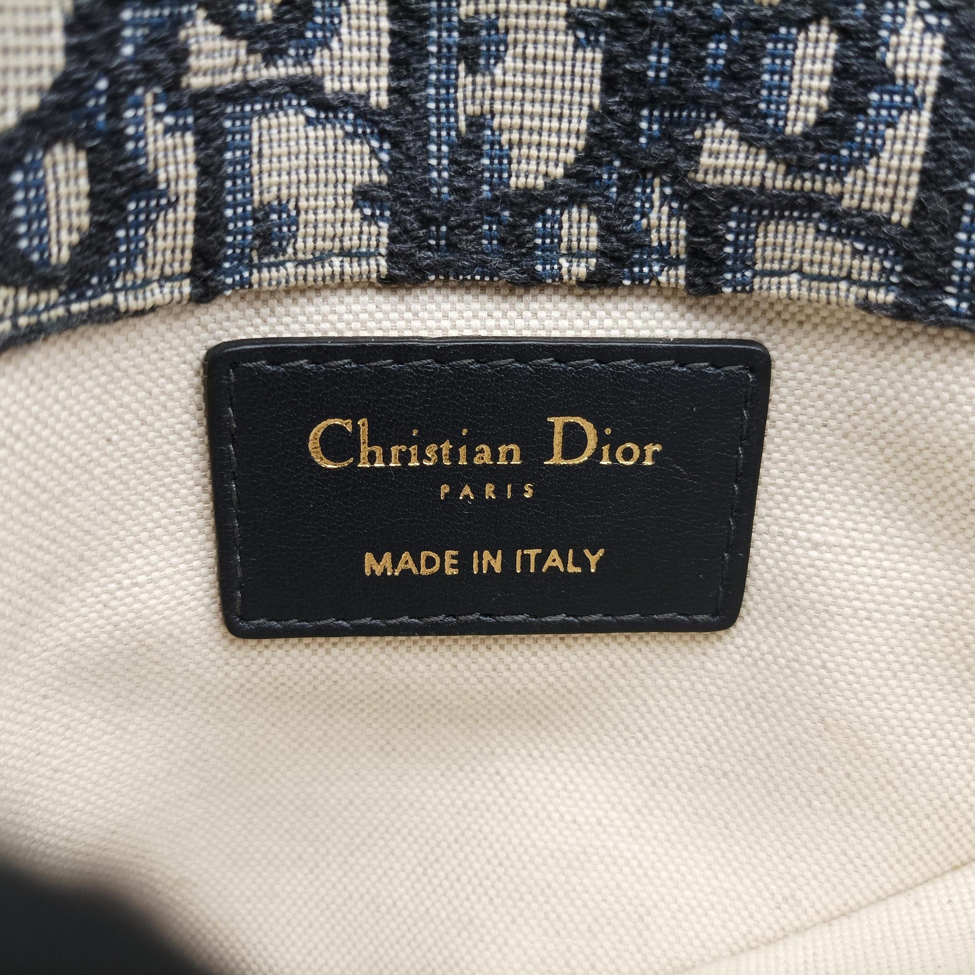 Pre-owned Christian Dior Saddle Navy×Gray Jacquard×Leather  bum bag/waist bag | stylenewstar
