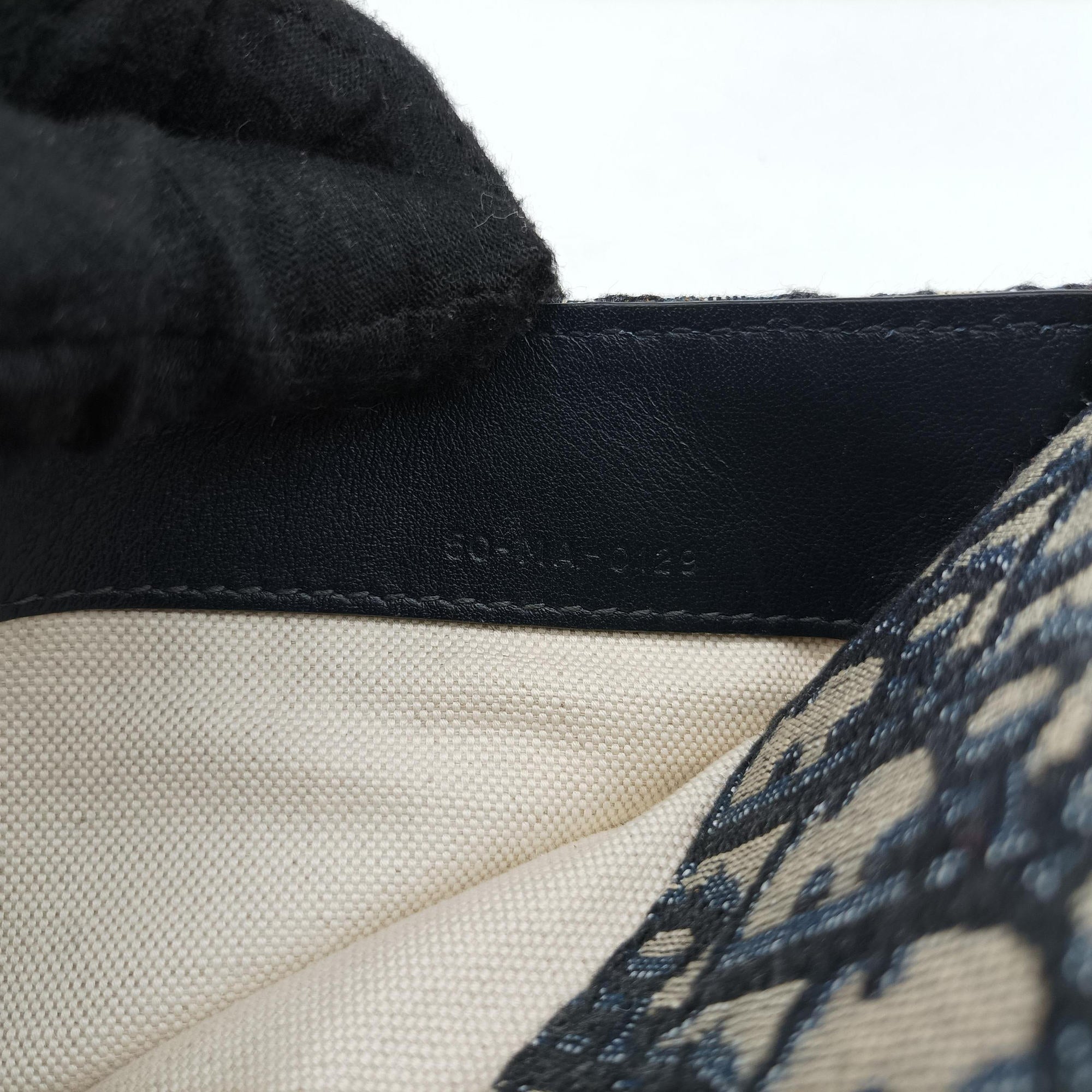 Pre-owned Christian Dior Saddle Navy×Gray Jacquard×Leather  bum bag/waist bag | stylenewstar