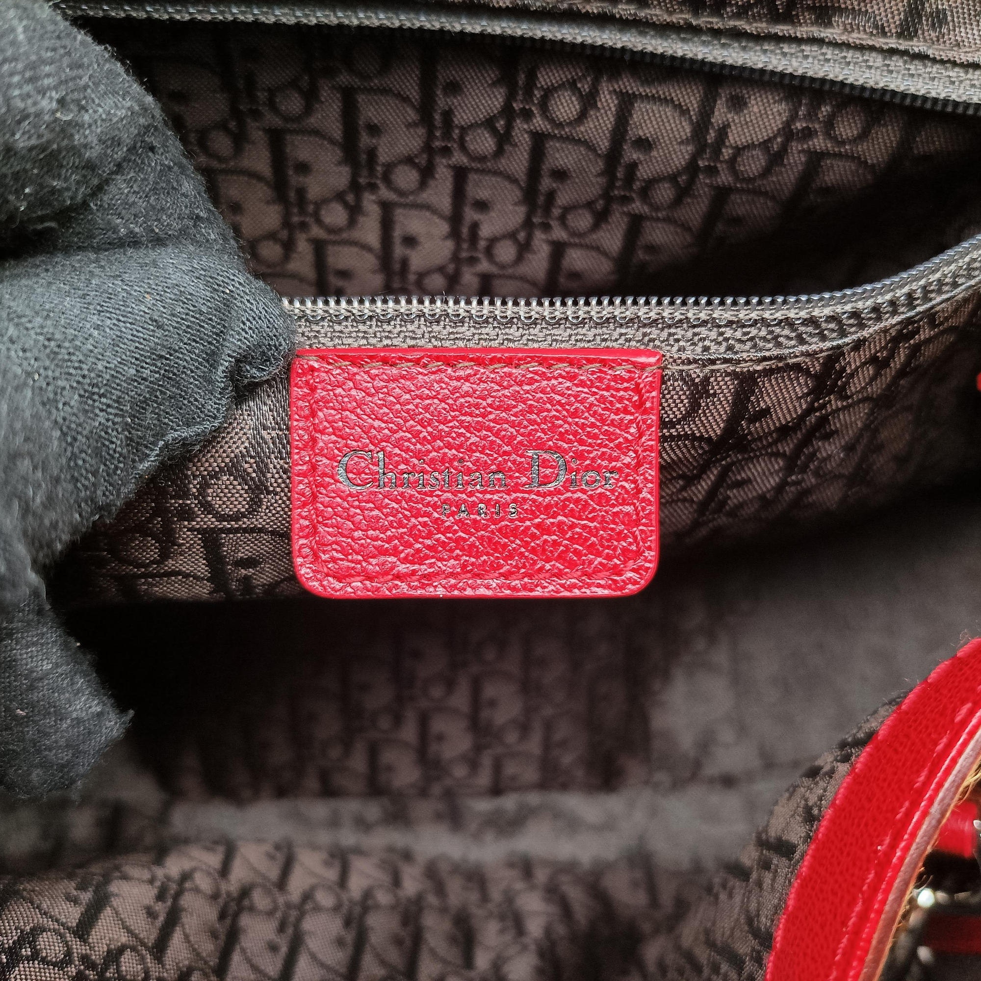 Pre-owned Christian Dior Diva Leopard Brown×Multicolour ponyhair　  handbag | stylenewstar